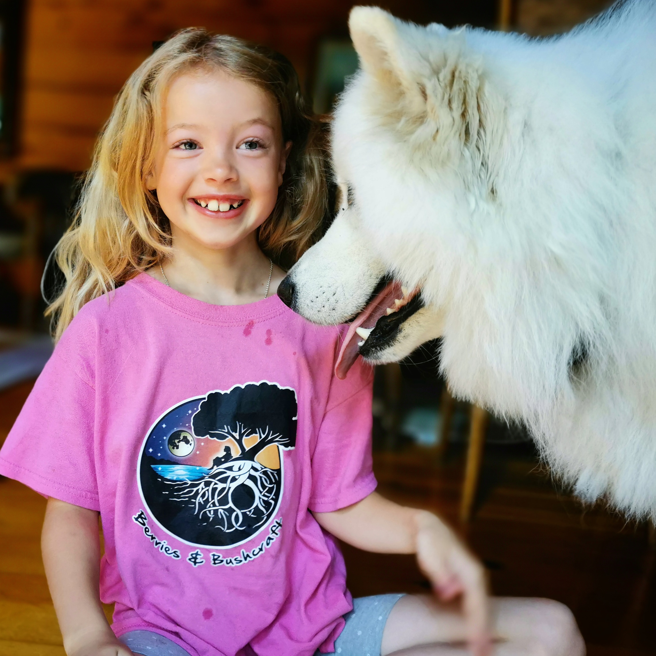 T-shirt - Pink w/ Coloured Logo 