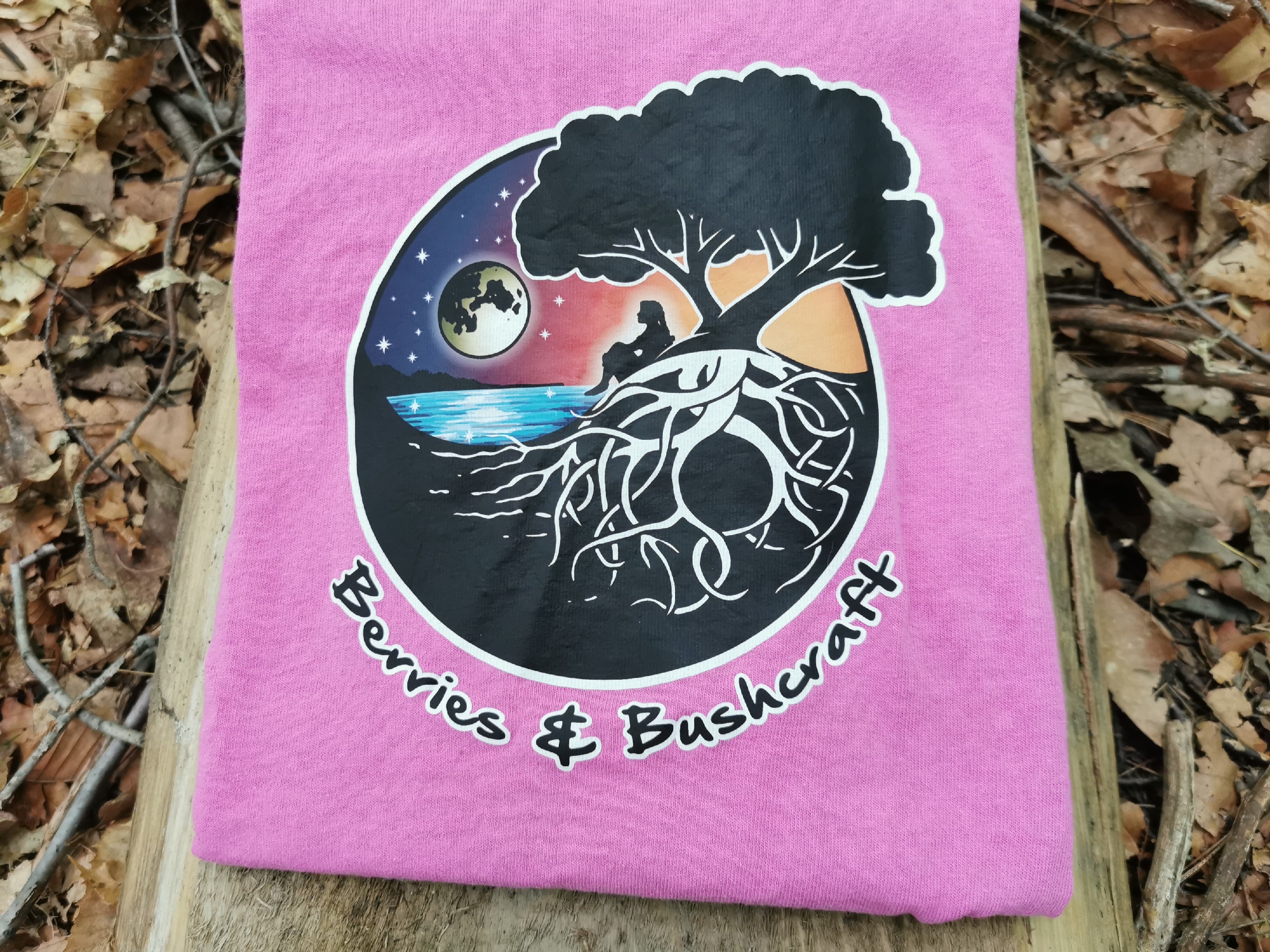 T-shirt - Pink w/ Coloured Logo 