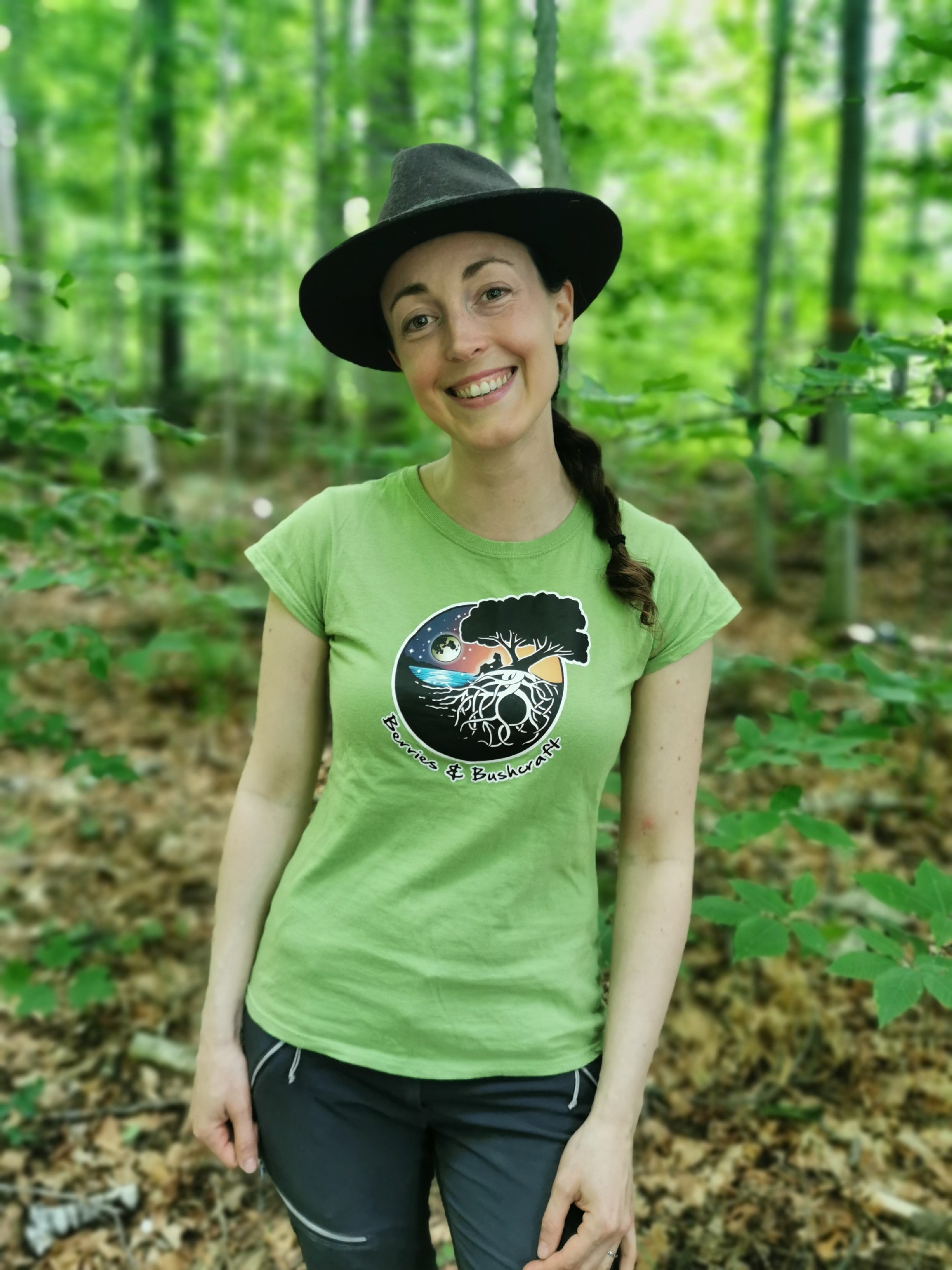 T-shirt - Lime Green w/ Coloured Logo 