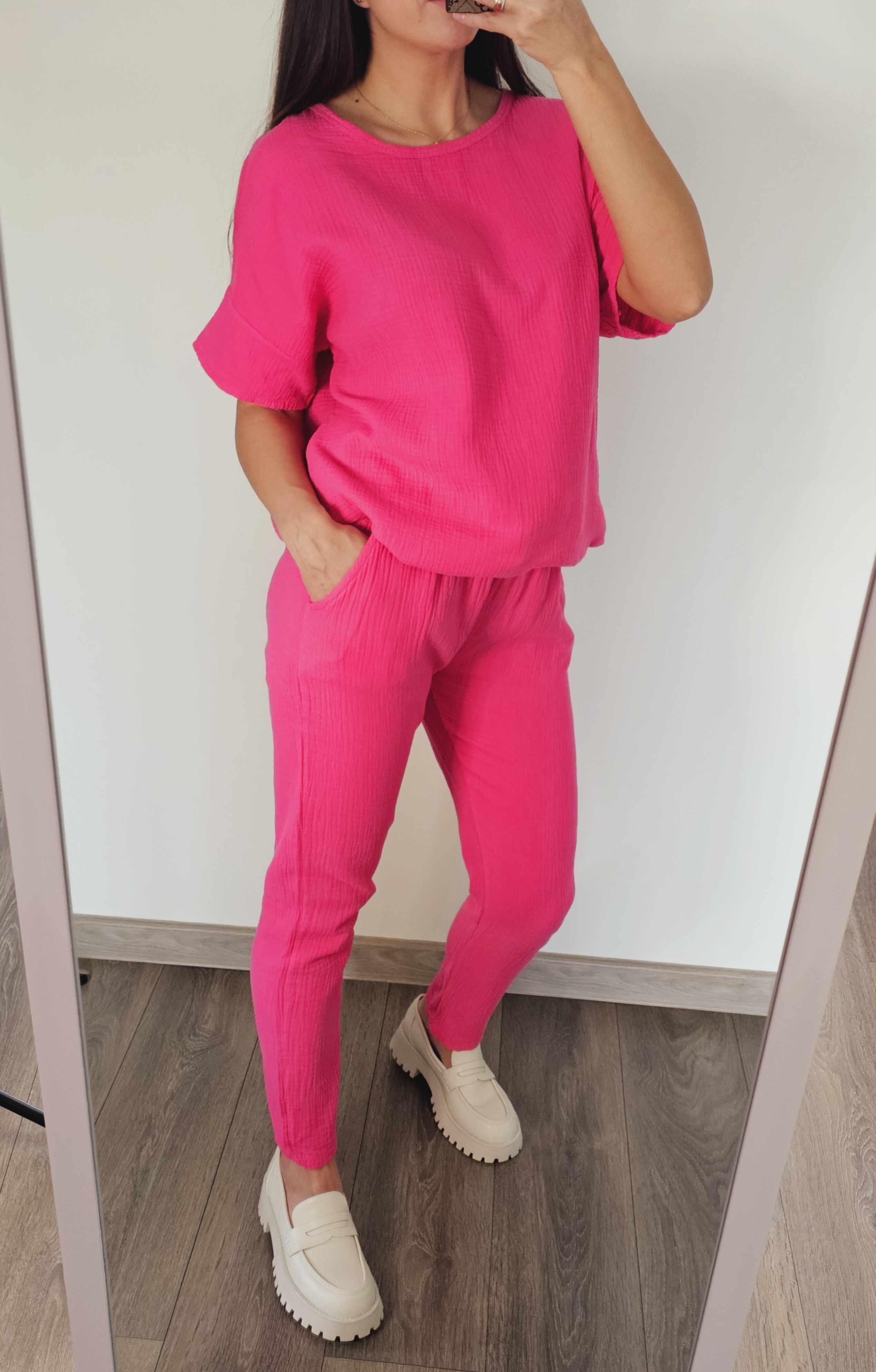 Muslino kostiumėlis ,,Pink"