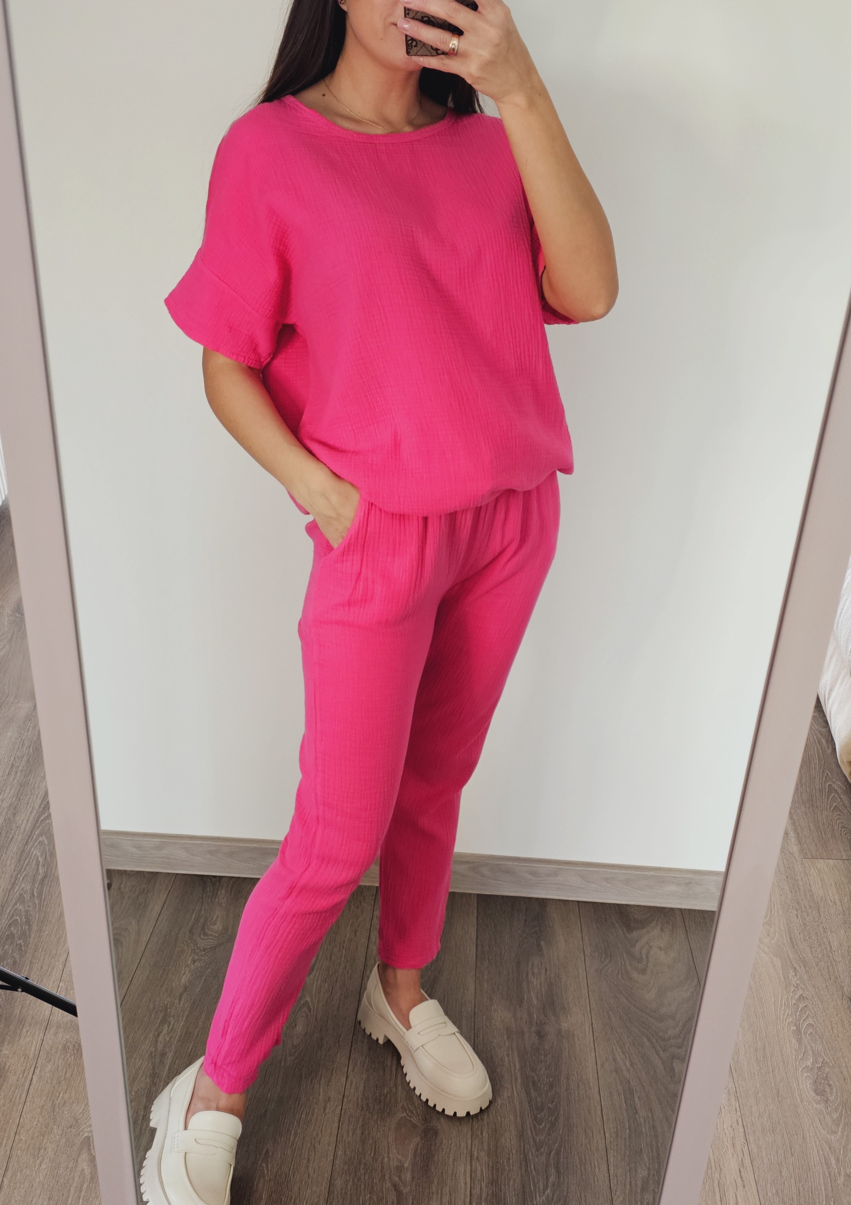 Muslino kostiumėlis ,,Pink"