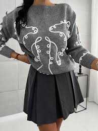 Megztukas ,,Gray ornament"