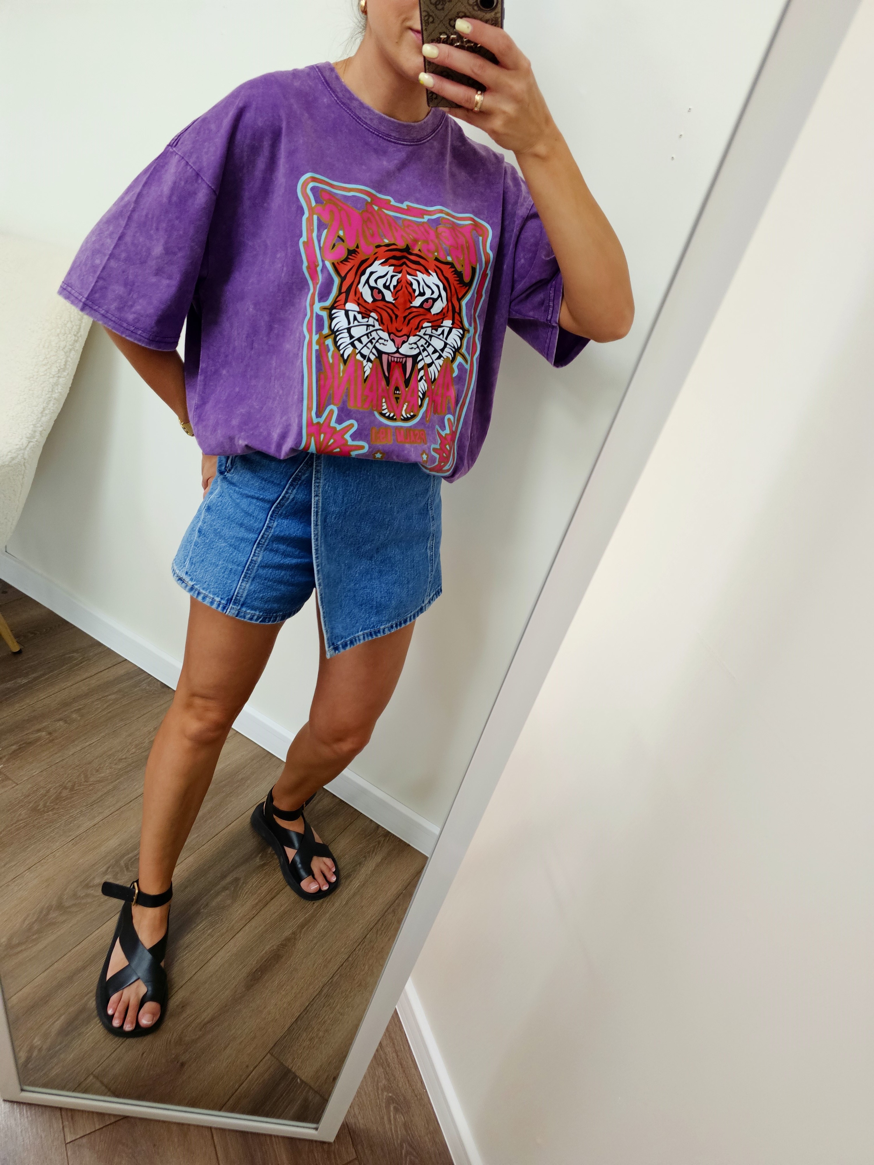 Marškinėliai ,,Purple tiger"