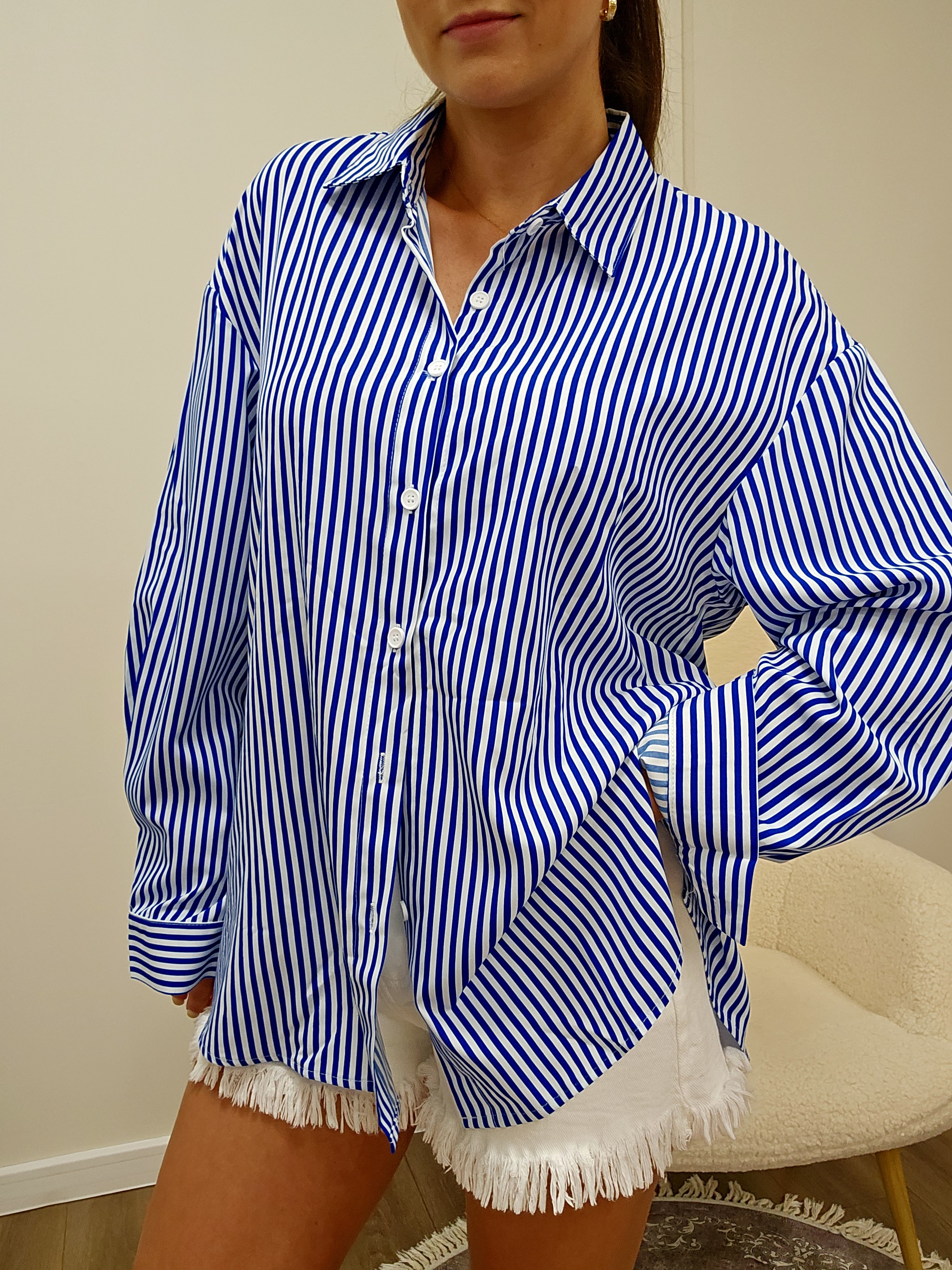 Marškinukai ,,Dark blue stripes"