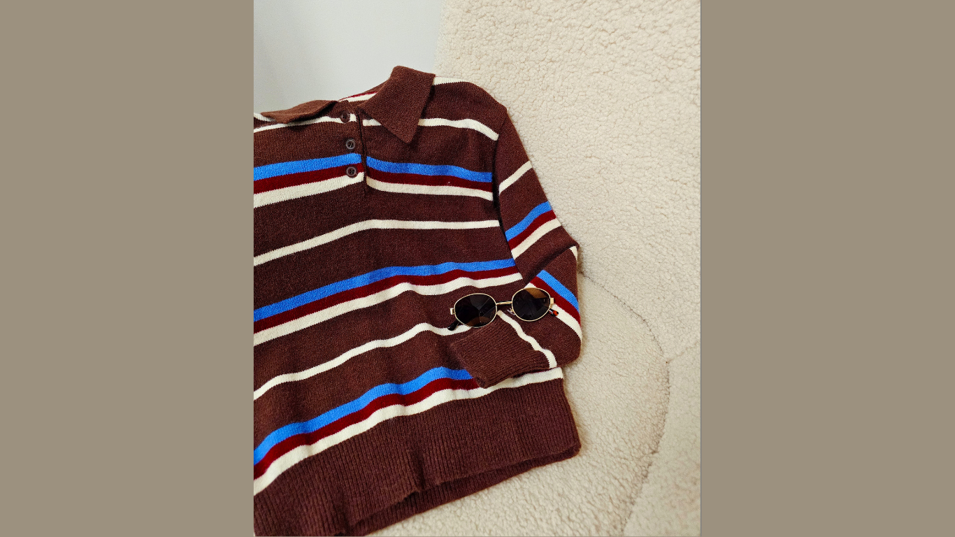 Megztukas ,,Brown stripes"