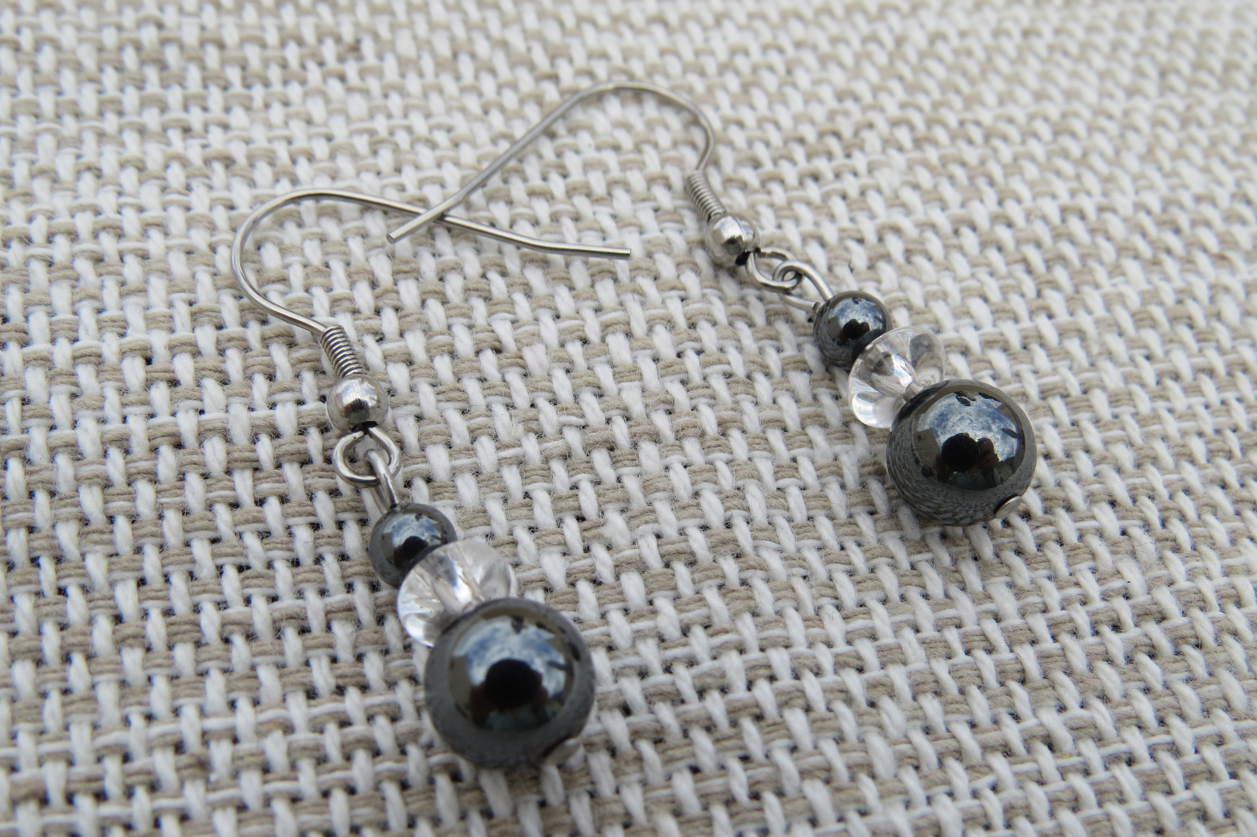 Boucles d'oreilles pierres naturelles 