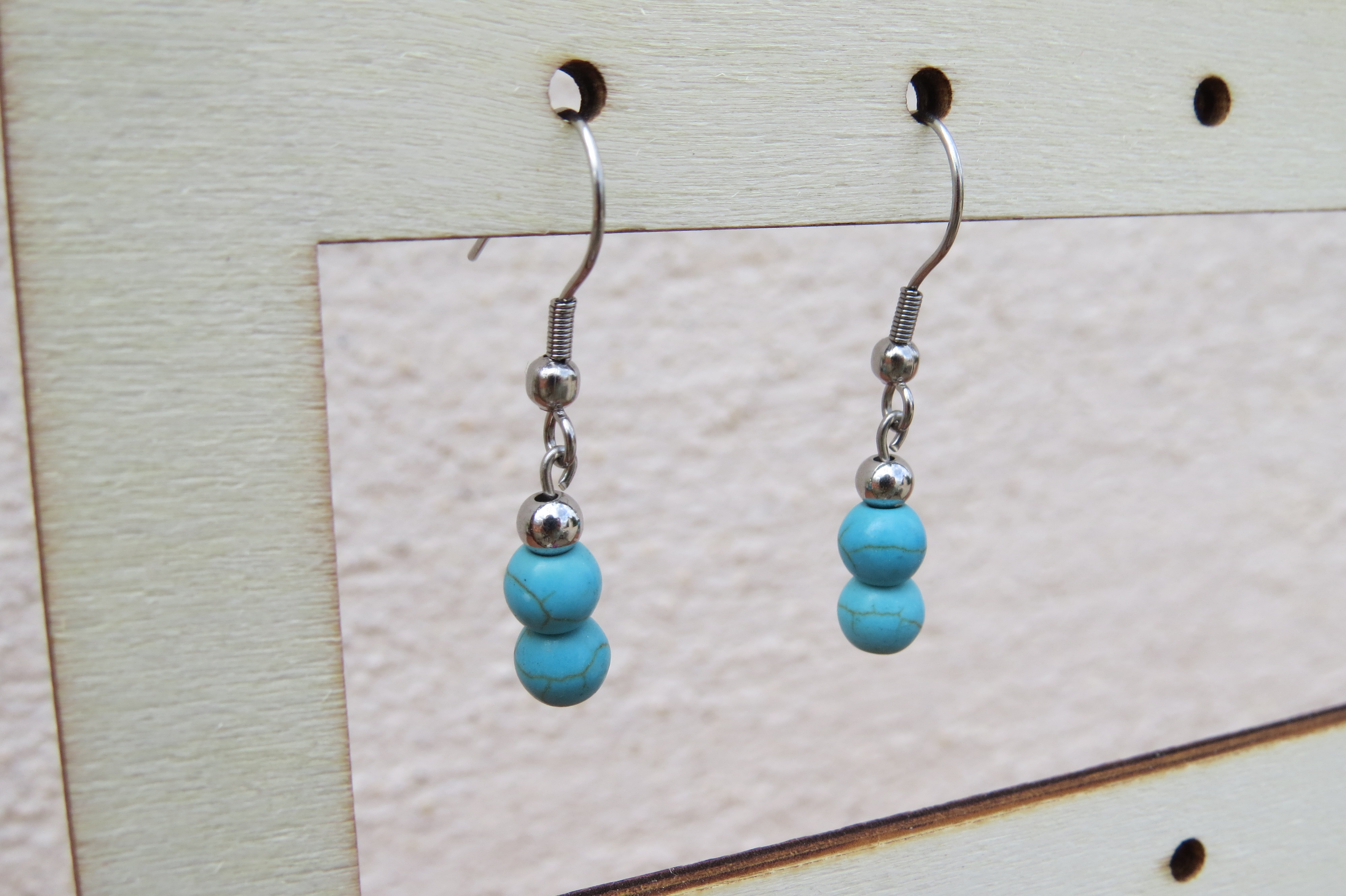 Boucles d'oreilles Howlite