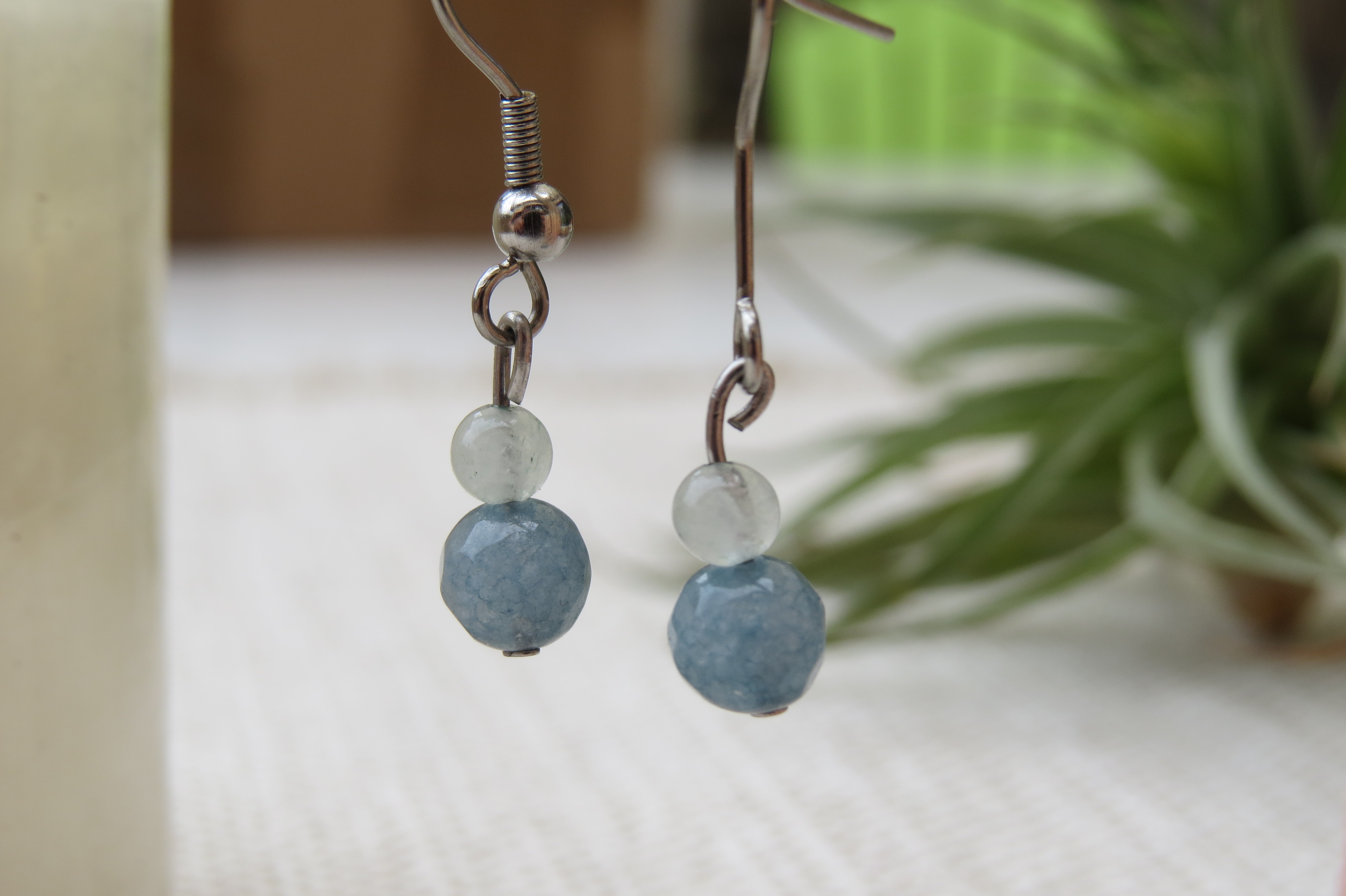 Boucles d'oreilles pierres naturelles