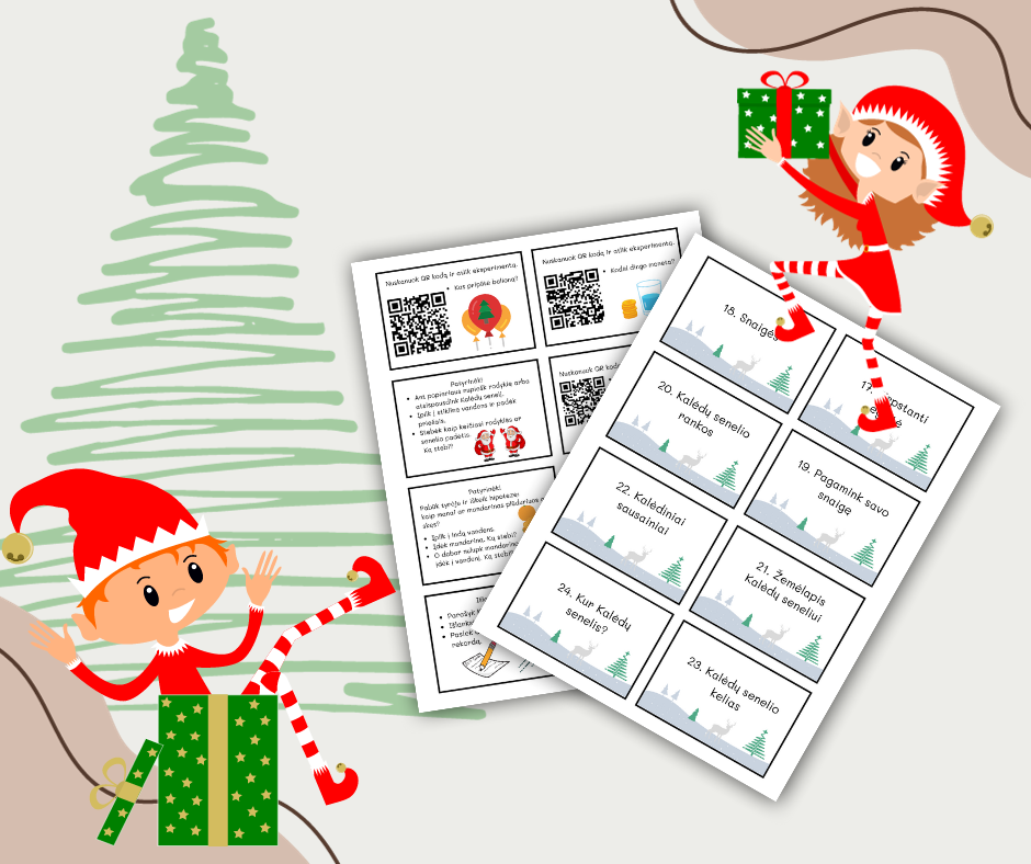 24 STEAM veiklų kortelės