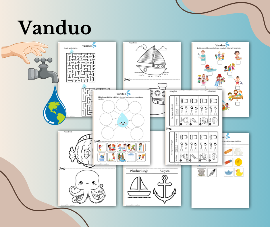 Vanduo priešmokyklinukams