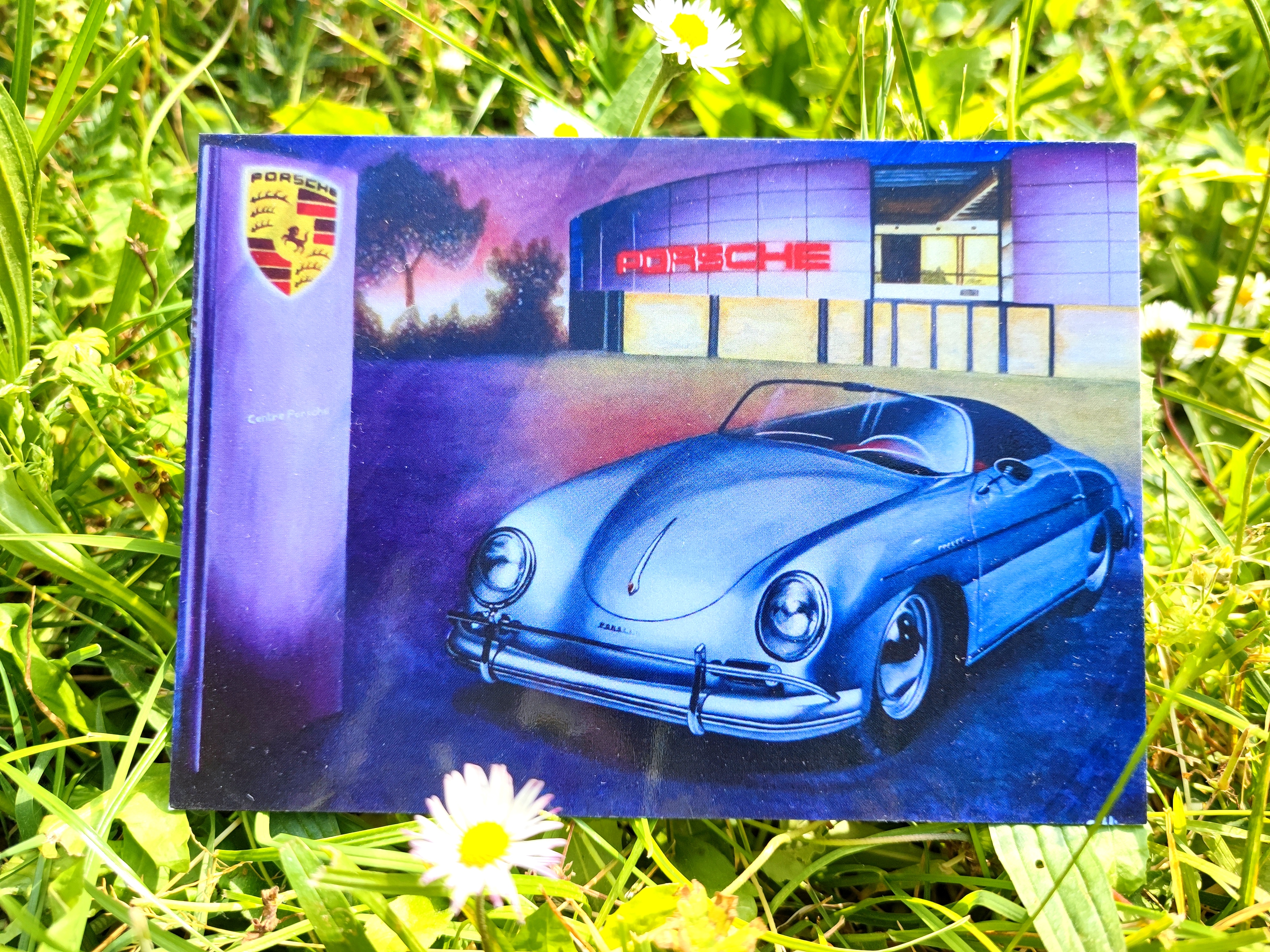 lot de 5 cartes postales d'après mes oeuvres originales Voitures /Elephant 