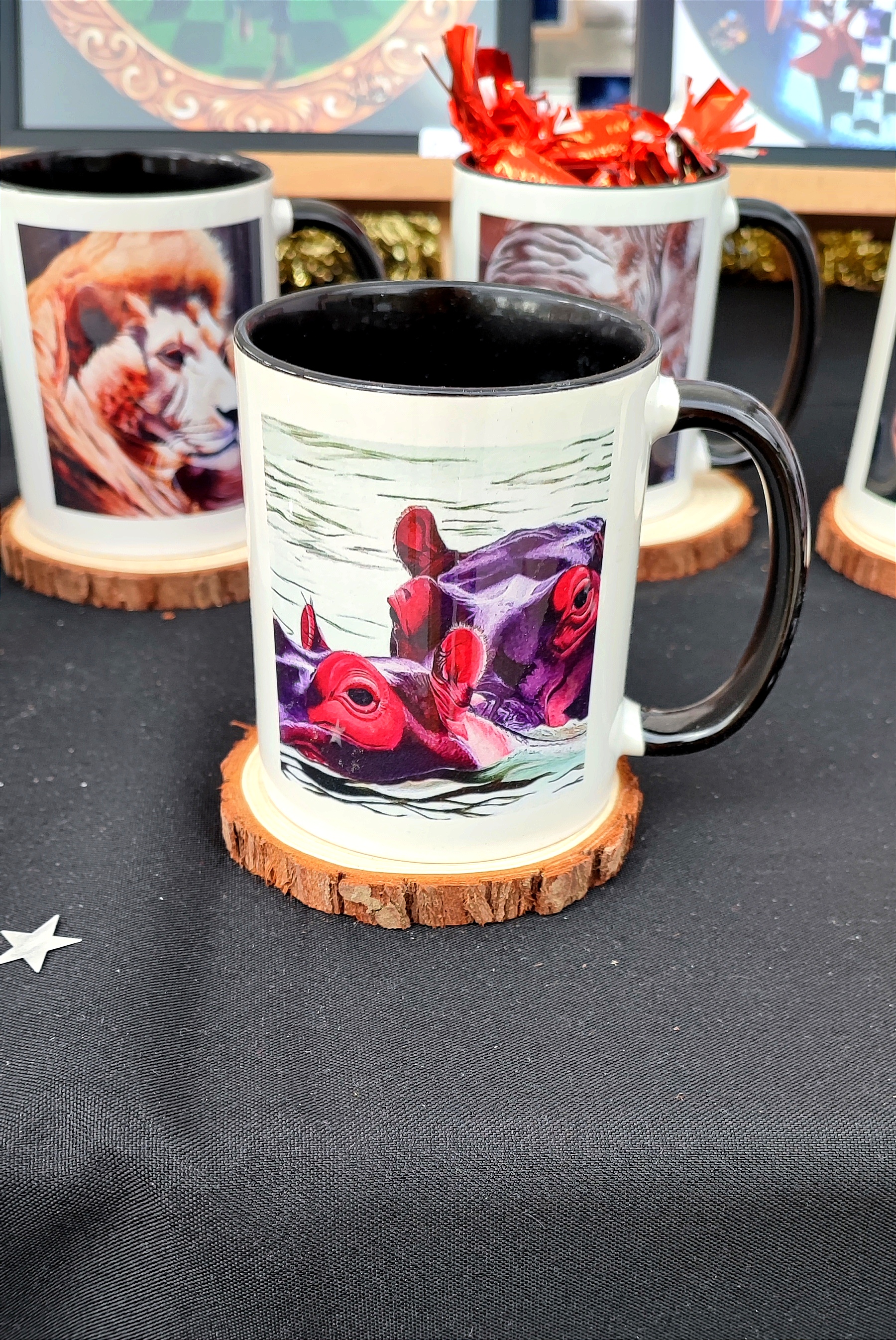 Mug d'après la toile originale "hippopotames de ste Lucia"