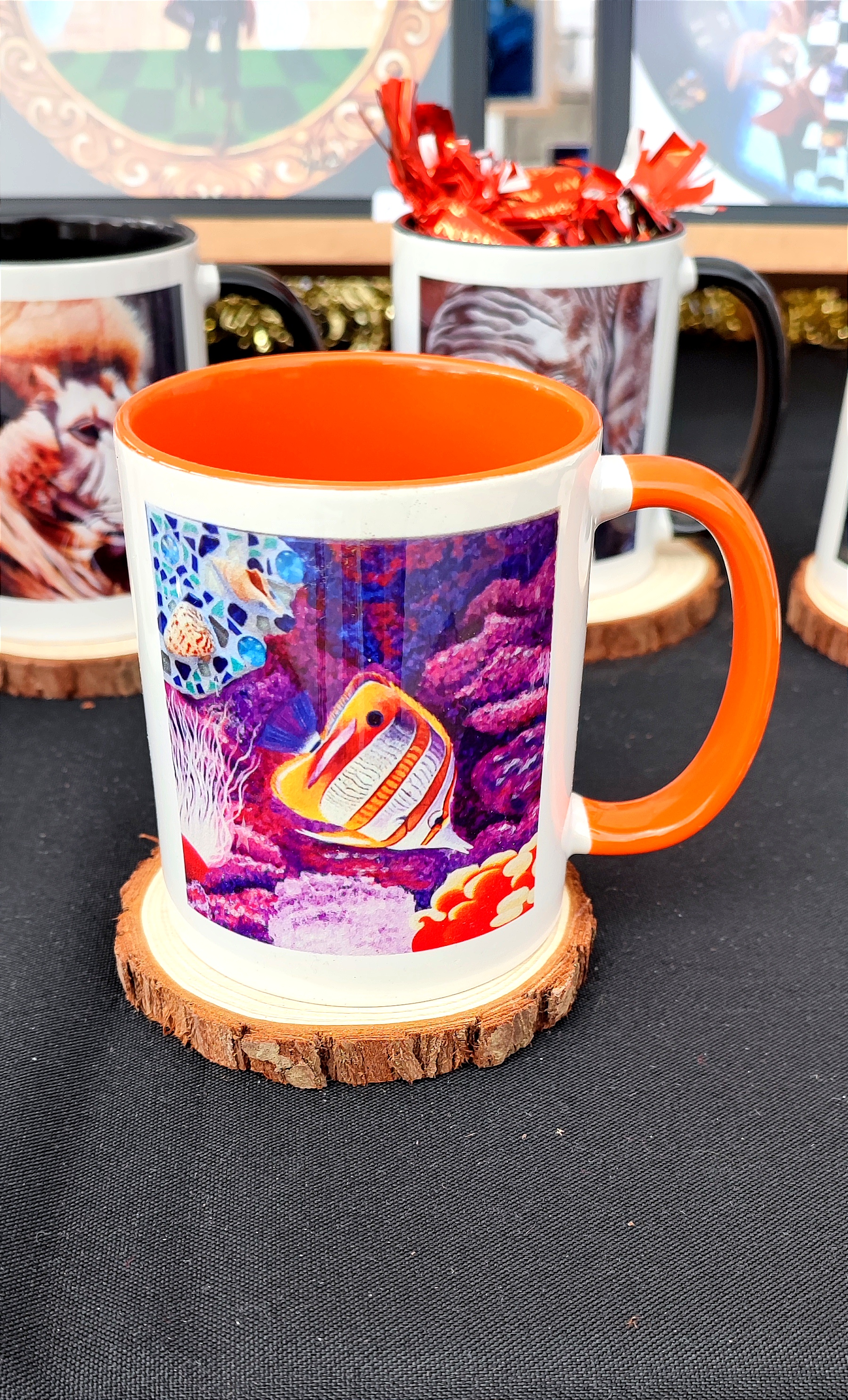 Mug d'après la toile originale " poisson exotique"