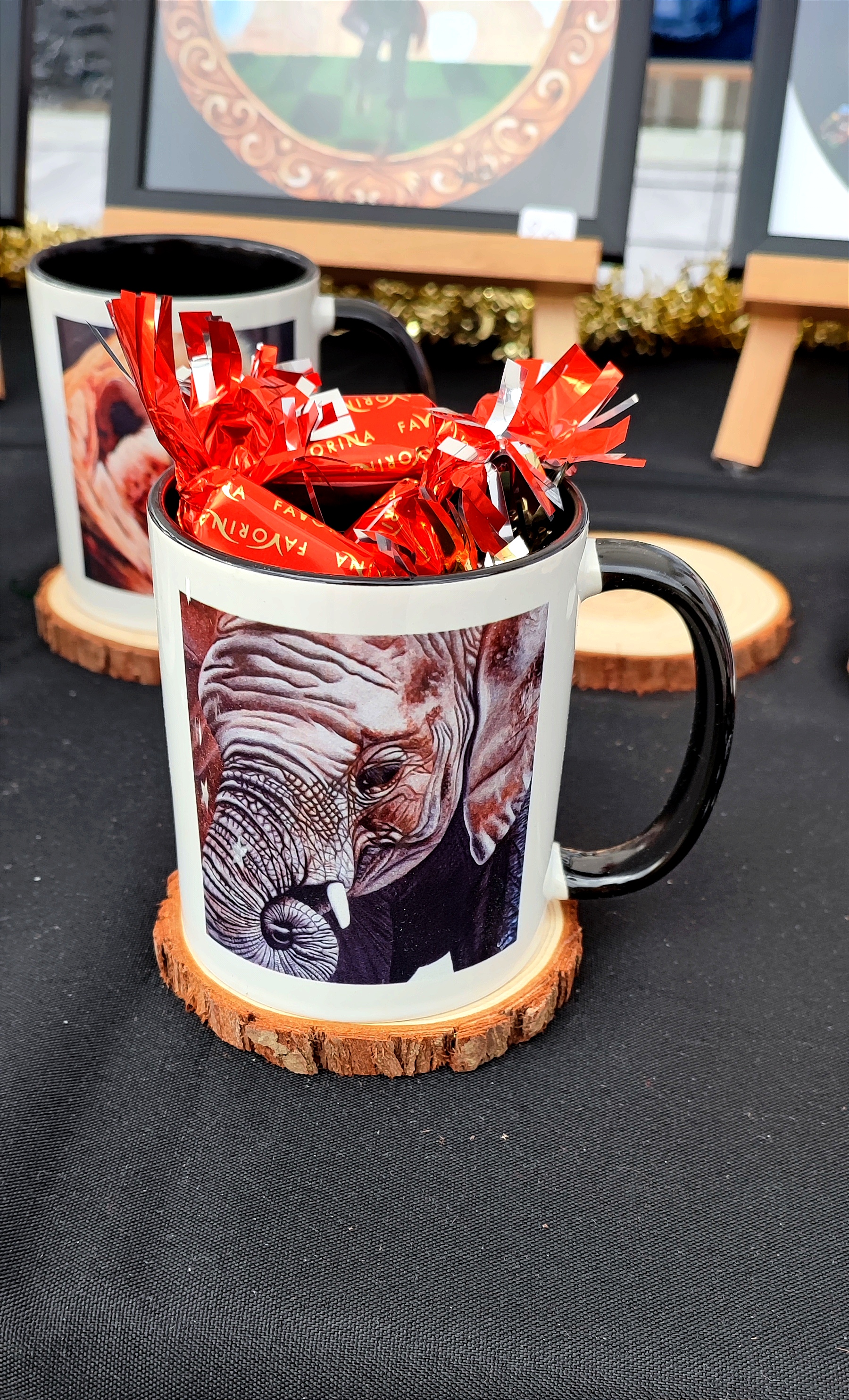 Mug d'après la toile originale "Éléphant d'Afrique du Sud"