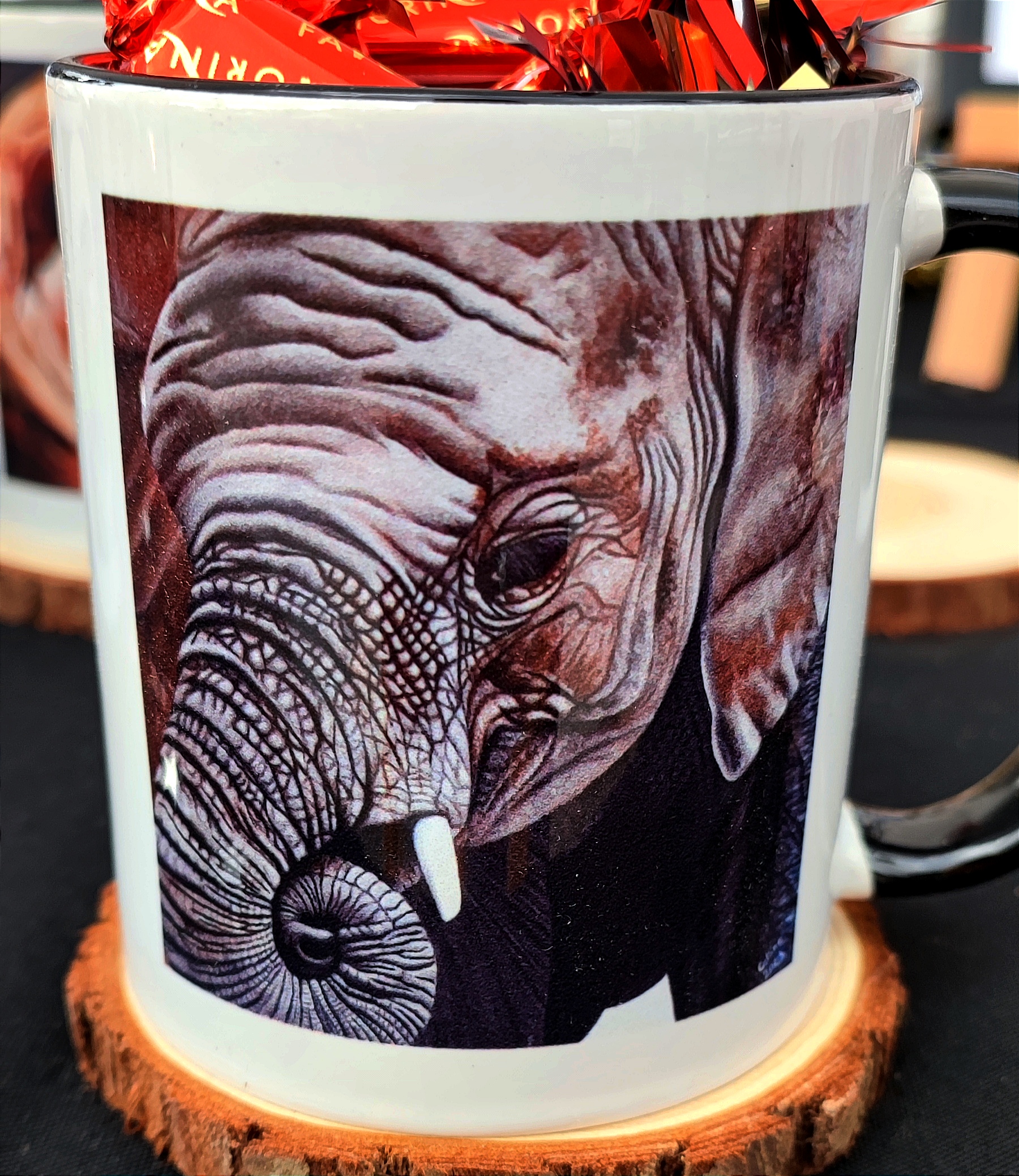 Mug d'après la toile originale "Éléphant d'Afrique du Sud"