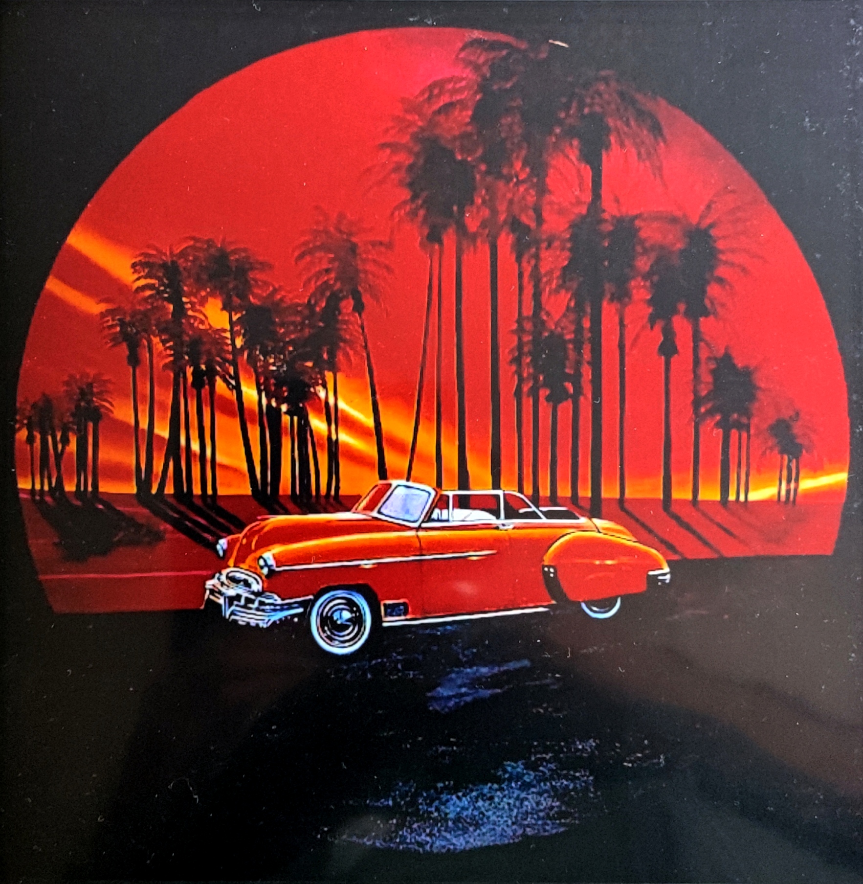 Reproduction de l'oeuvre originale "Sunset" 20X20cm