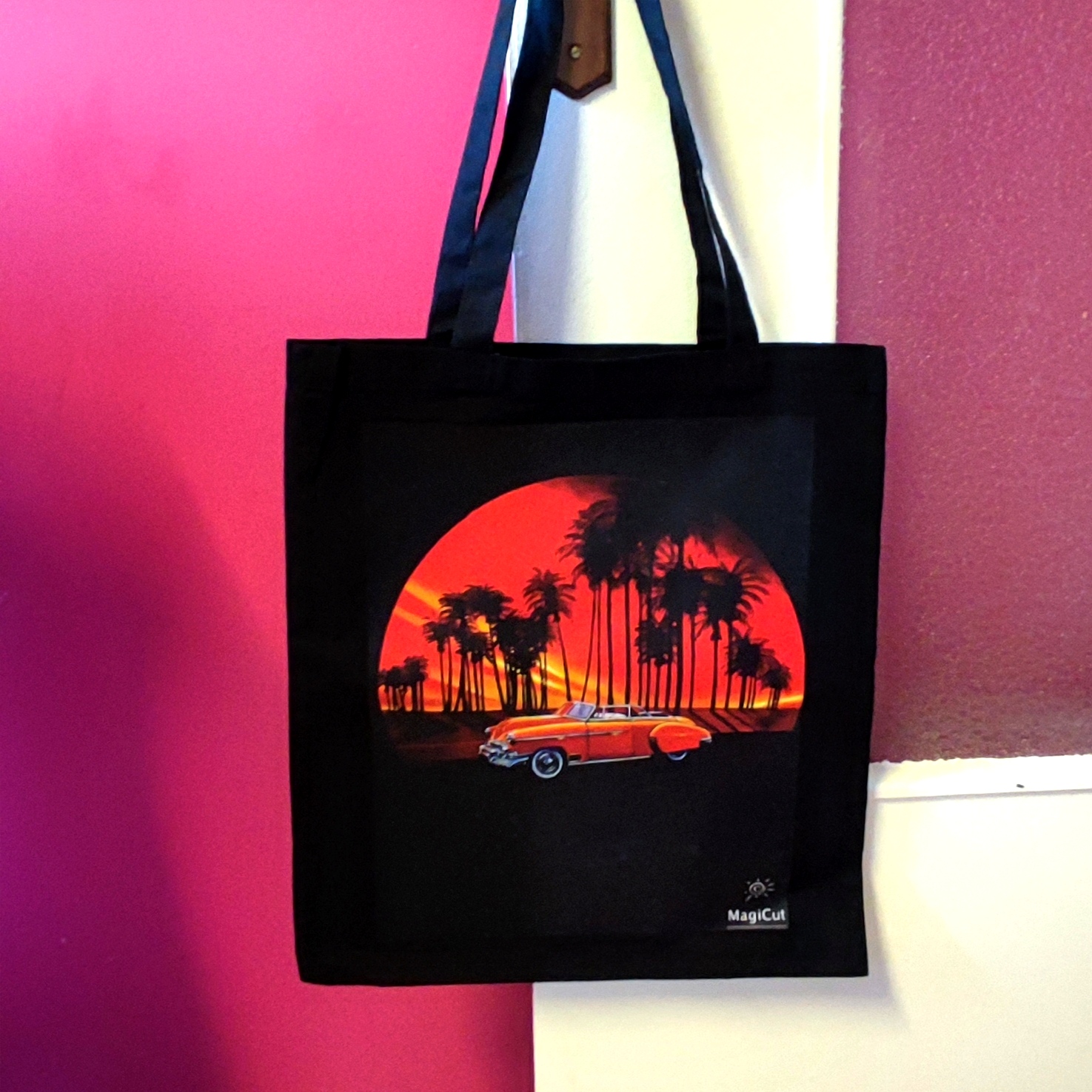 Tote bag avec impression de l'oeuvre originale Sunset