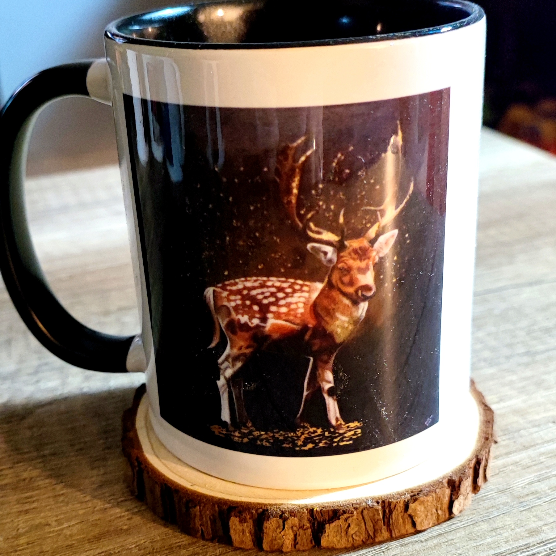 Mug d'après les deux toiles originales Cerf d'Hiver et Cerf d'Automne 