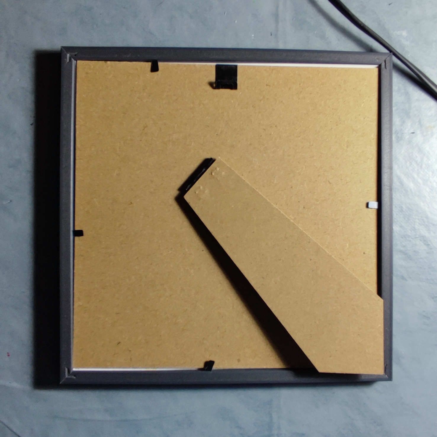 Reproduction encadrée de la toile originale Hippopotames d'Afrique du Sud 20X30cm