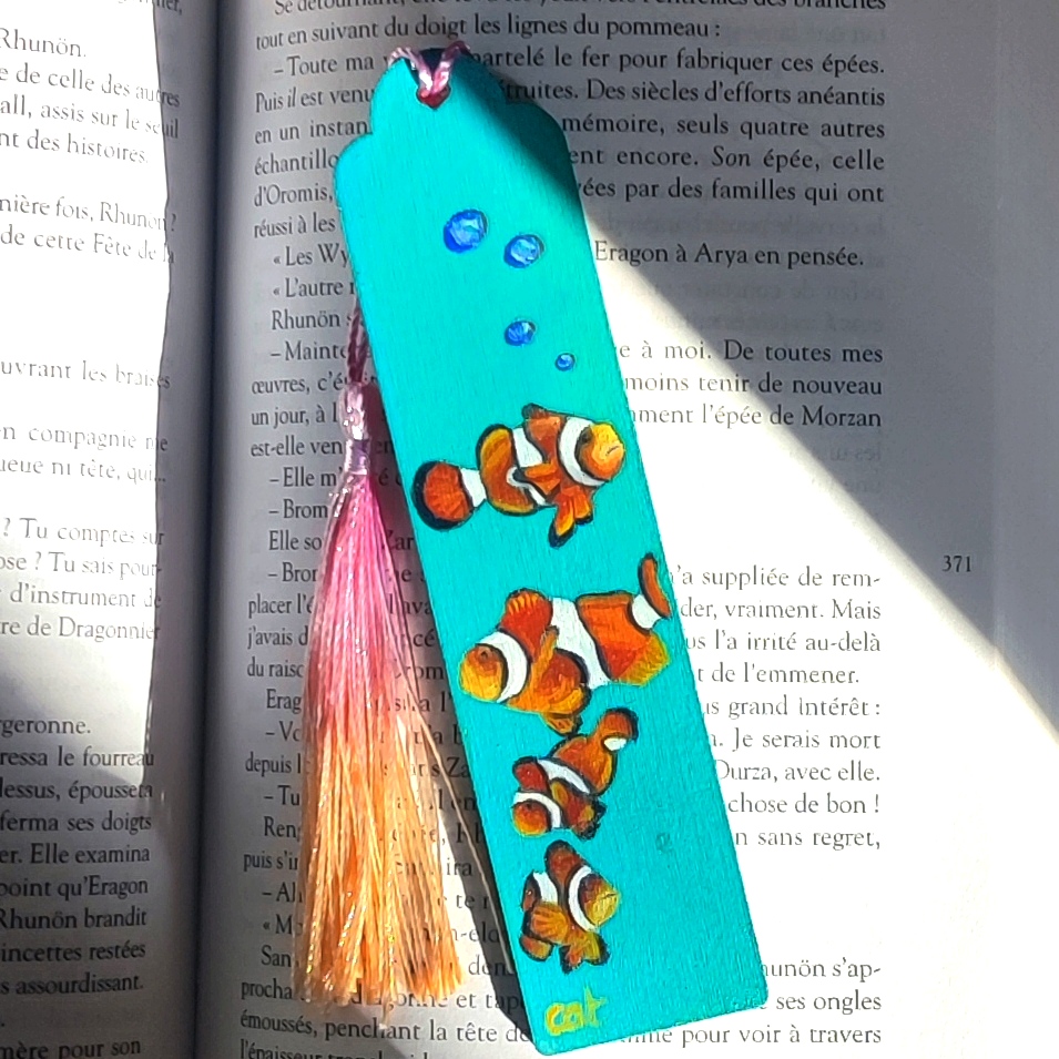 Marque Page Poisson Clown 