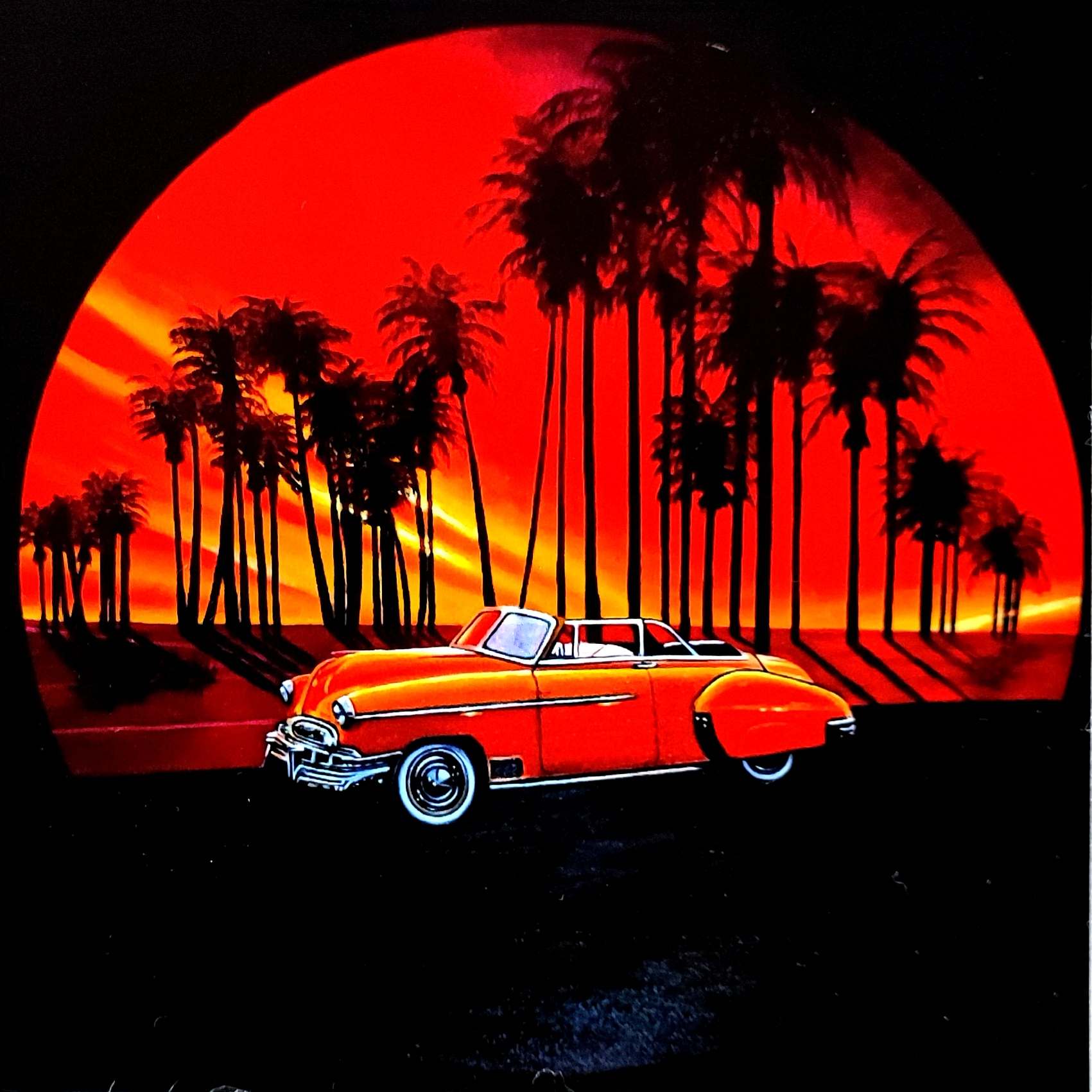 Carte postale d'après la toile originale "Sunset"