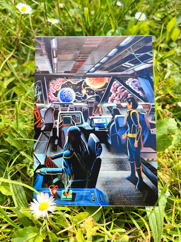Carte postale d'après la toile originale "SF"