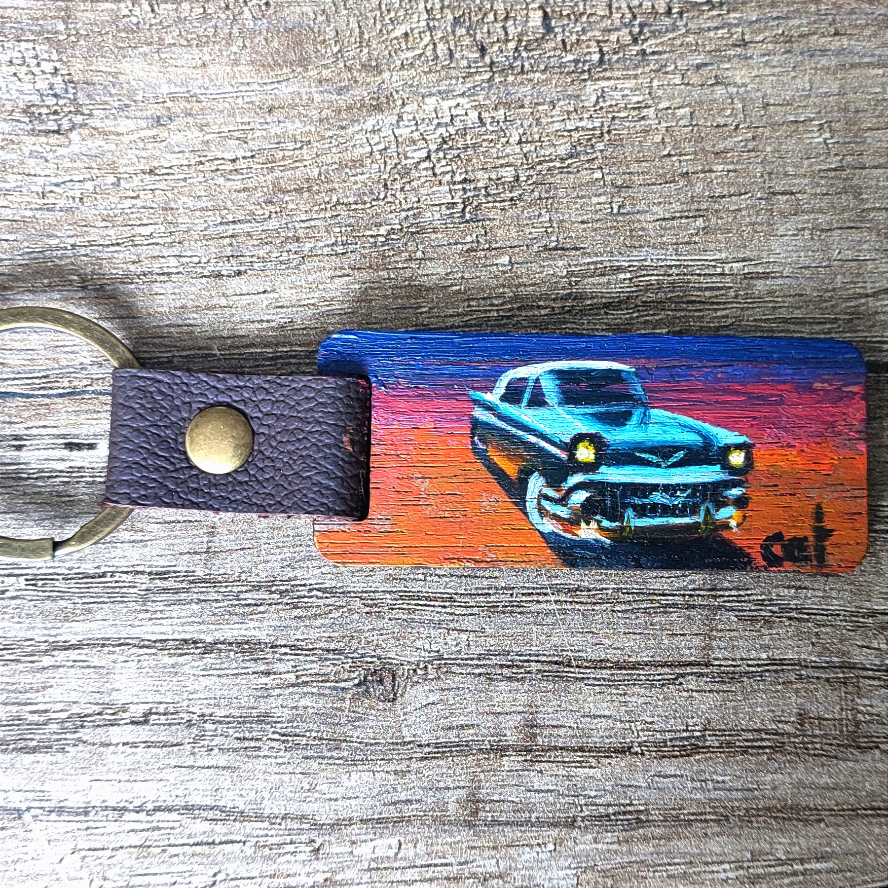 Porte clé Chevrolet Bel Air nuit