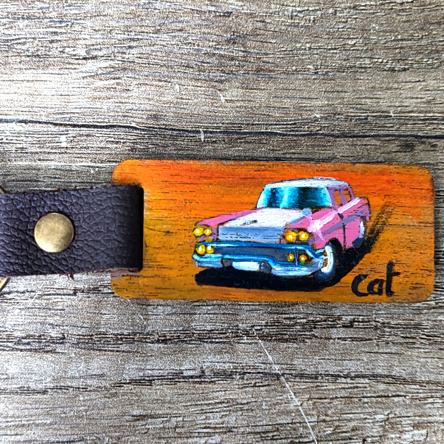 Porte clé américan car