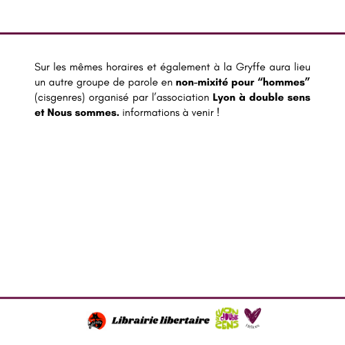 Groupe de parole - les hommes et le féminisme