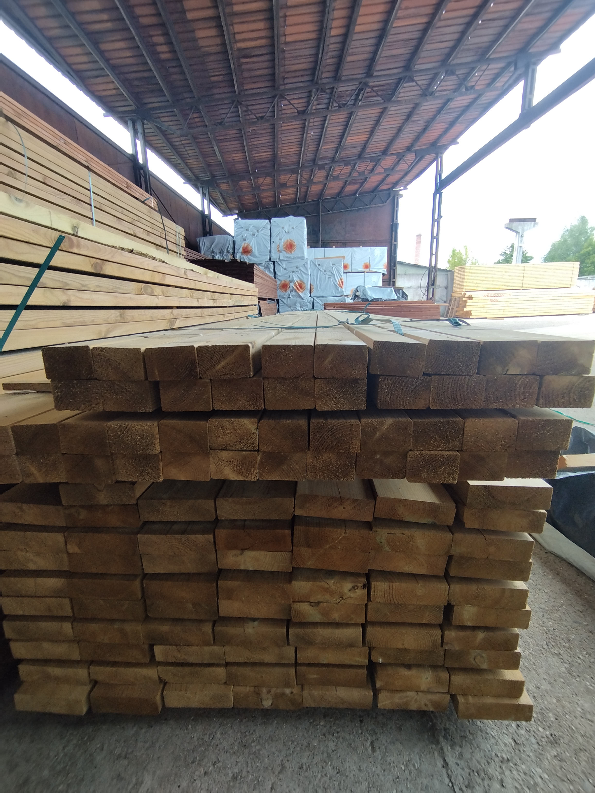 45x95x4800 Impregnuota Obliuota Mediena