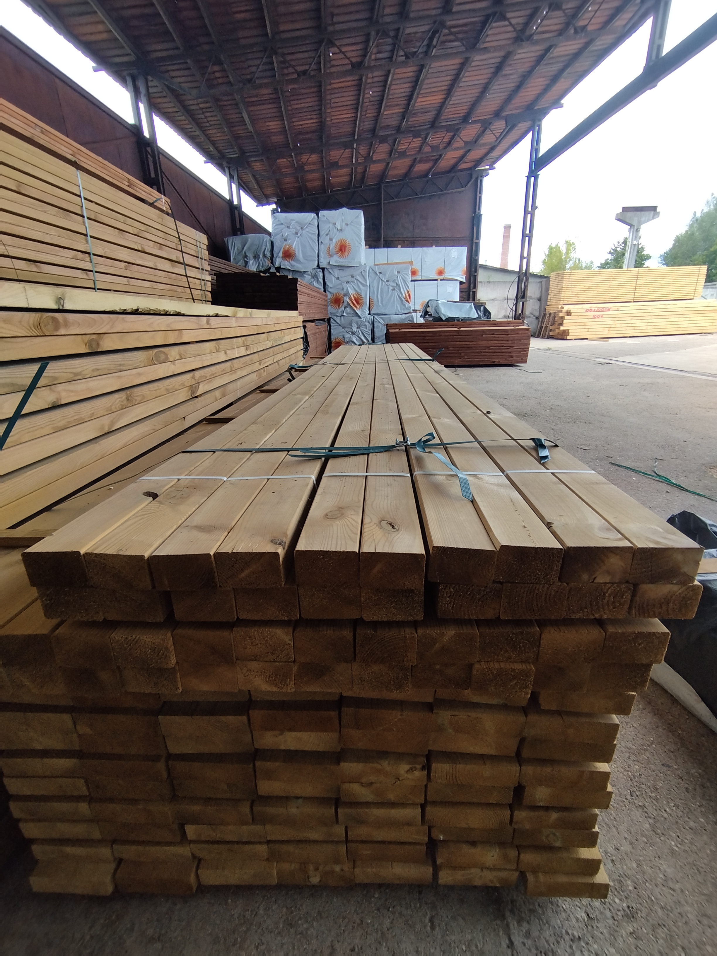 45x95x4800 Impregnuota Obliuota Mediena