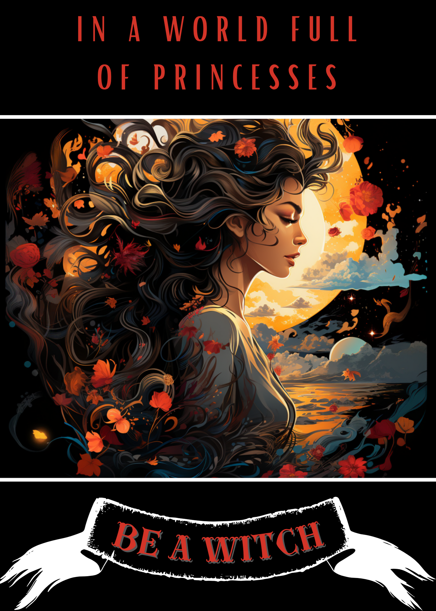 "Be a Witch" 6x9in Poster