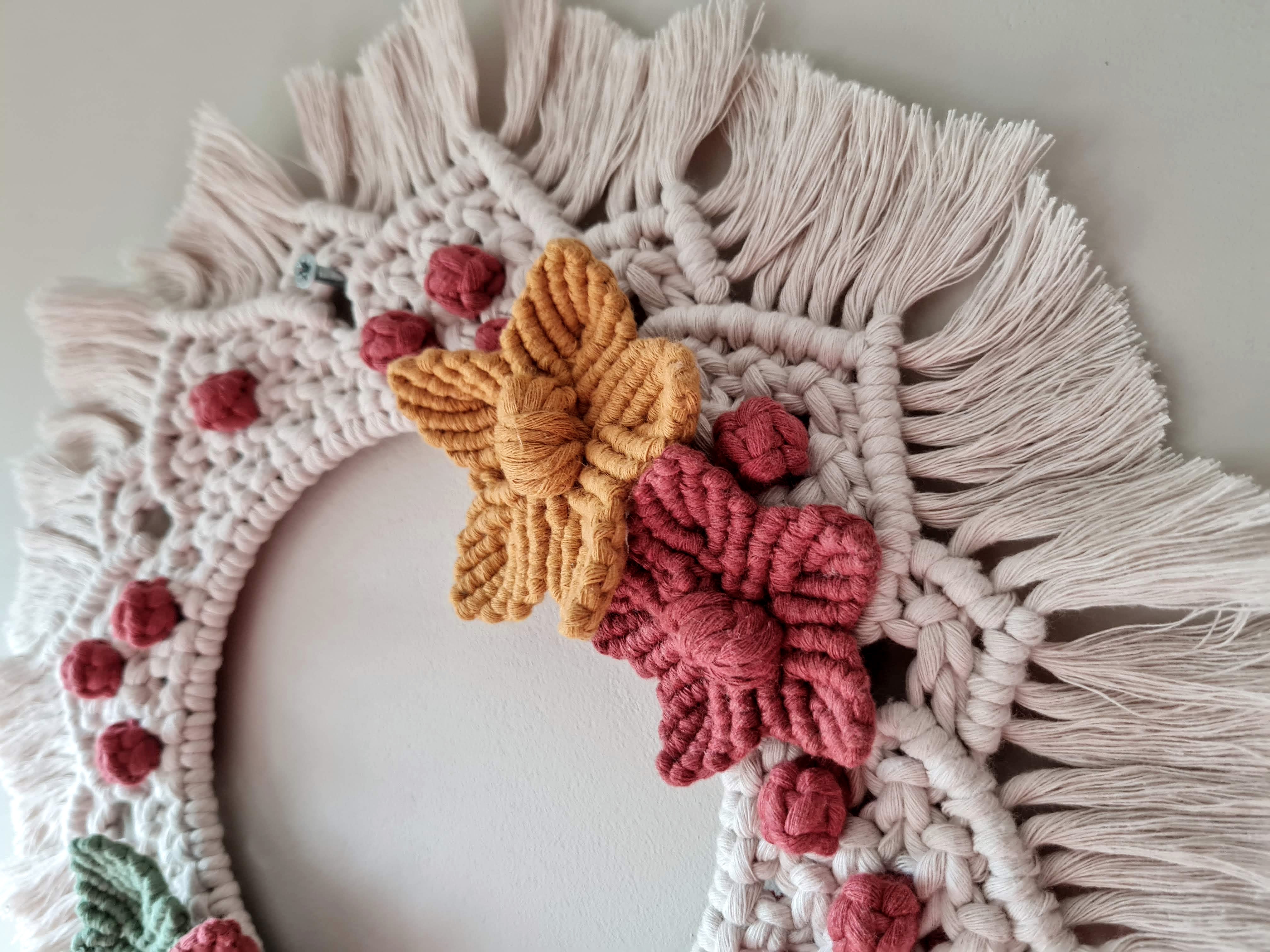 Floral Macrame Wreath
