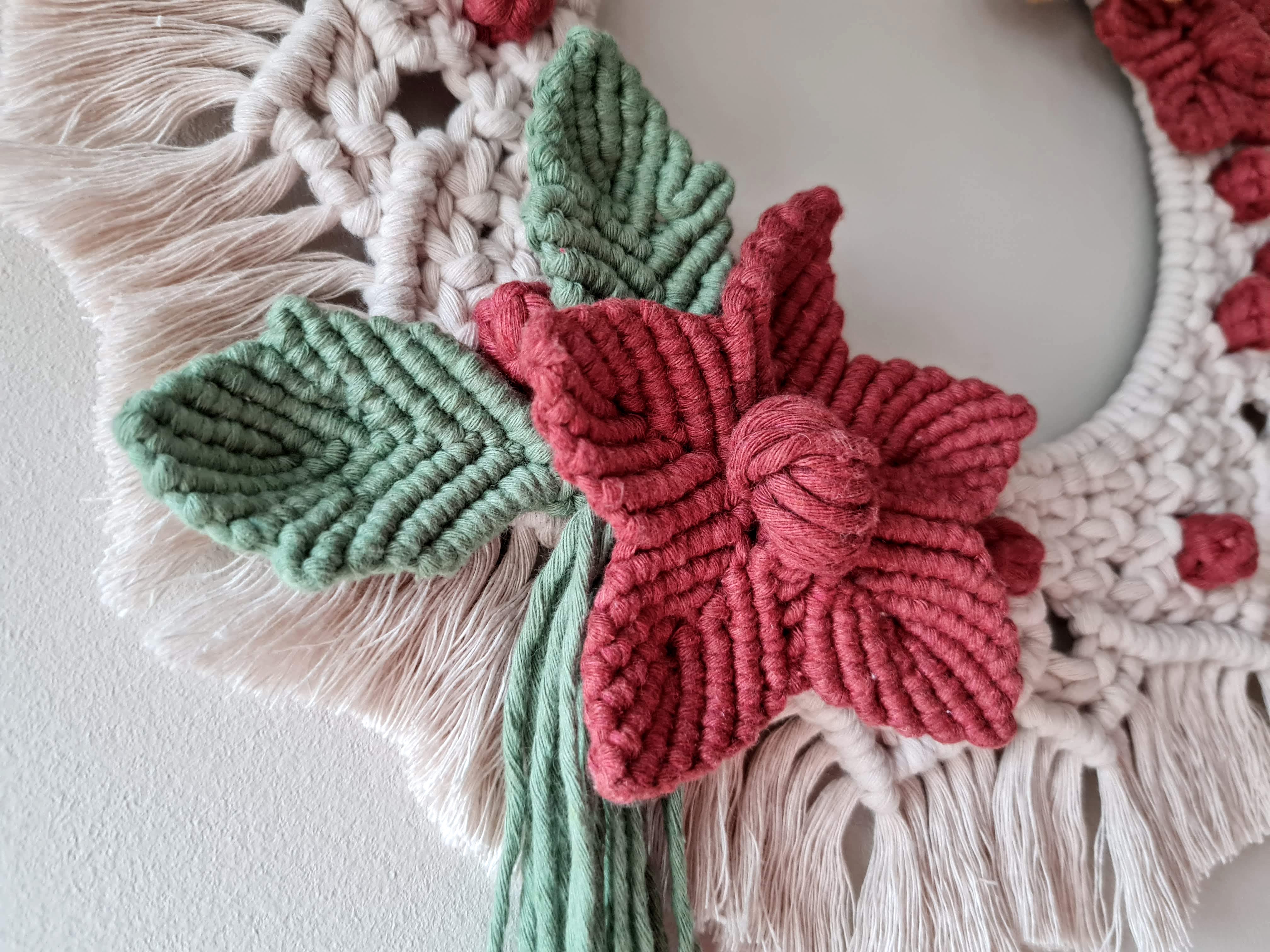 Floral Macrame Wreath