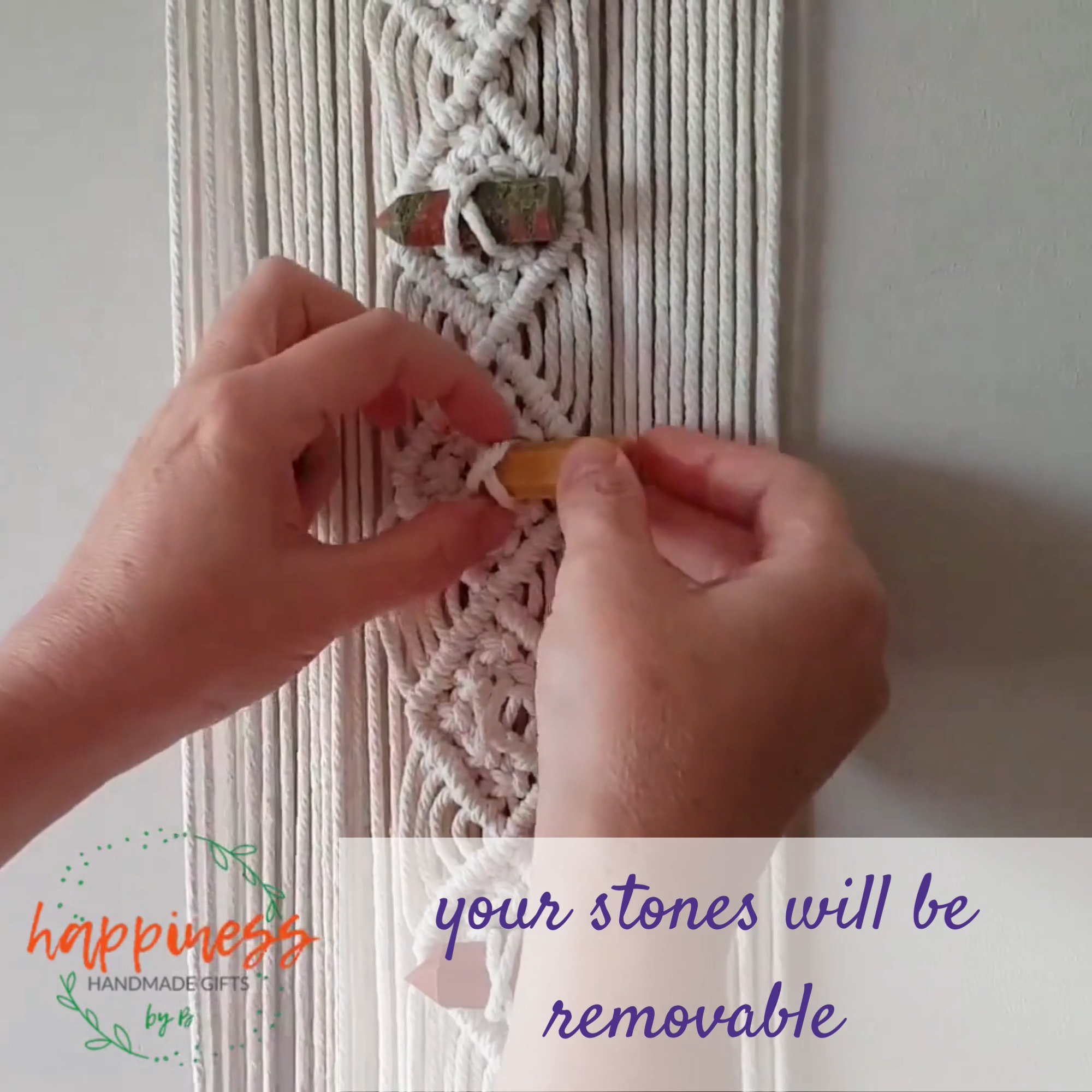 DIY Macrame Kit, Chakra Macrame Wall Hanging Kit
