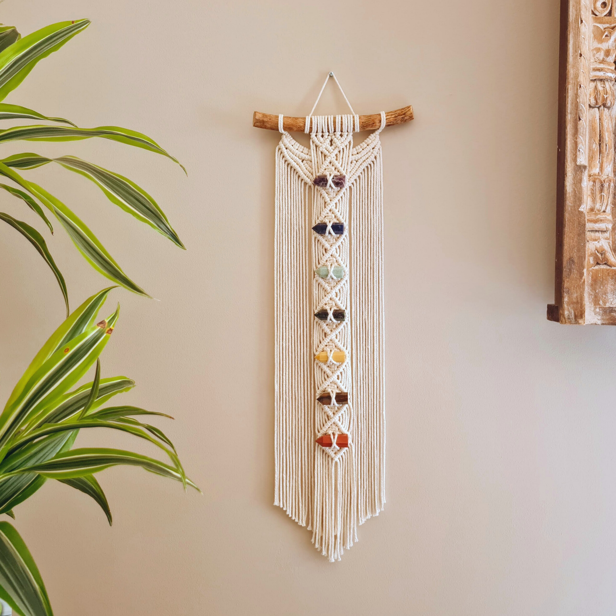 DIY Macrame Kit, Chakra Macrame Wall Hanging Kit