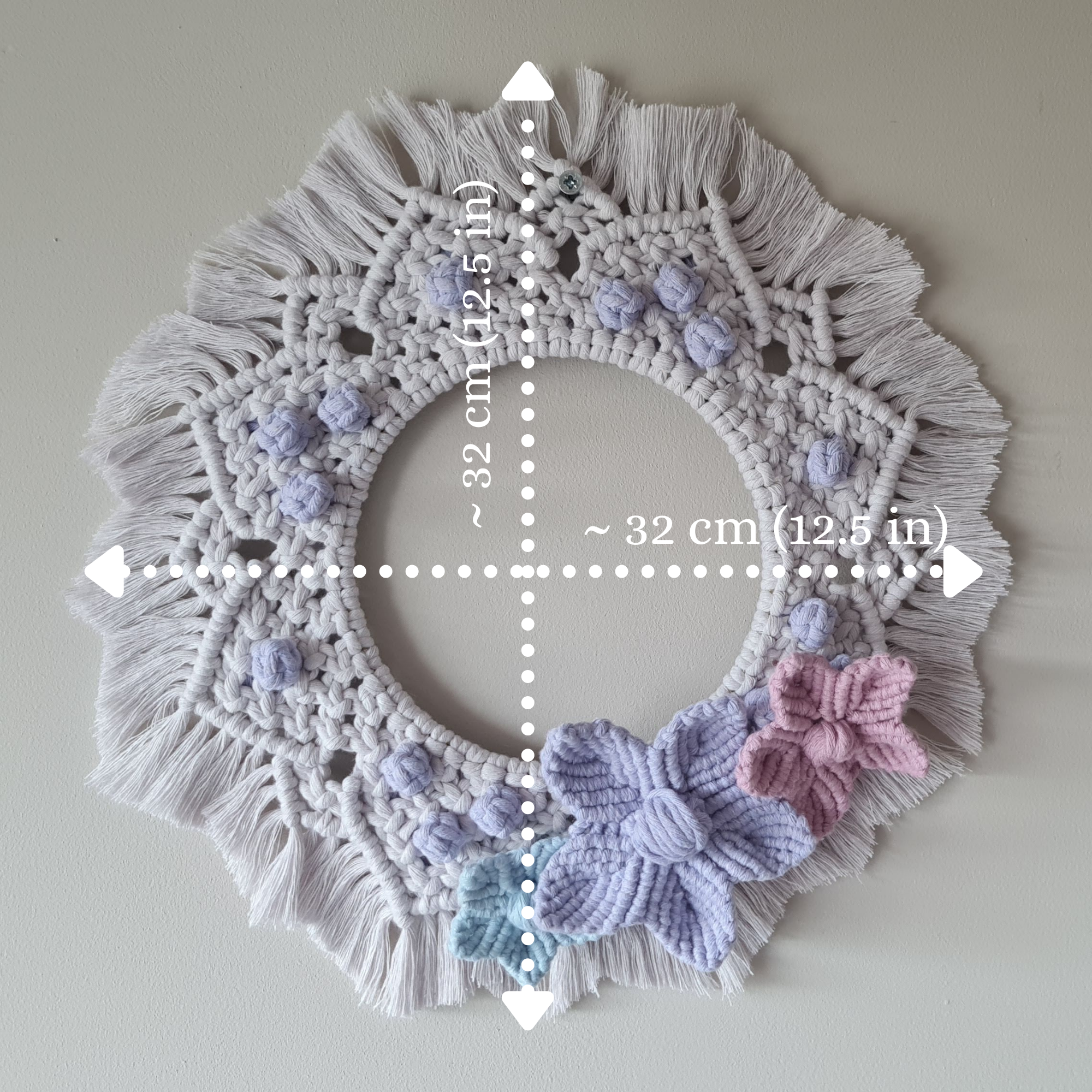 DIY Floral Macrame Wreath Kit