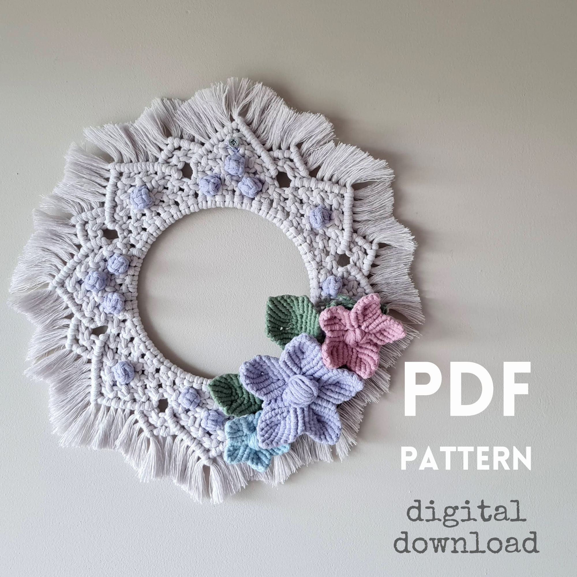 Macrame Wreath Pattern