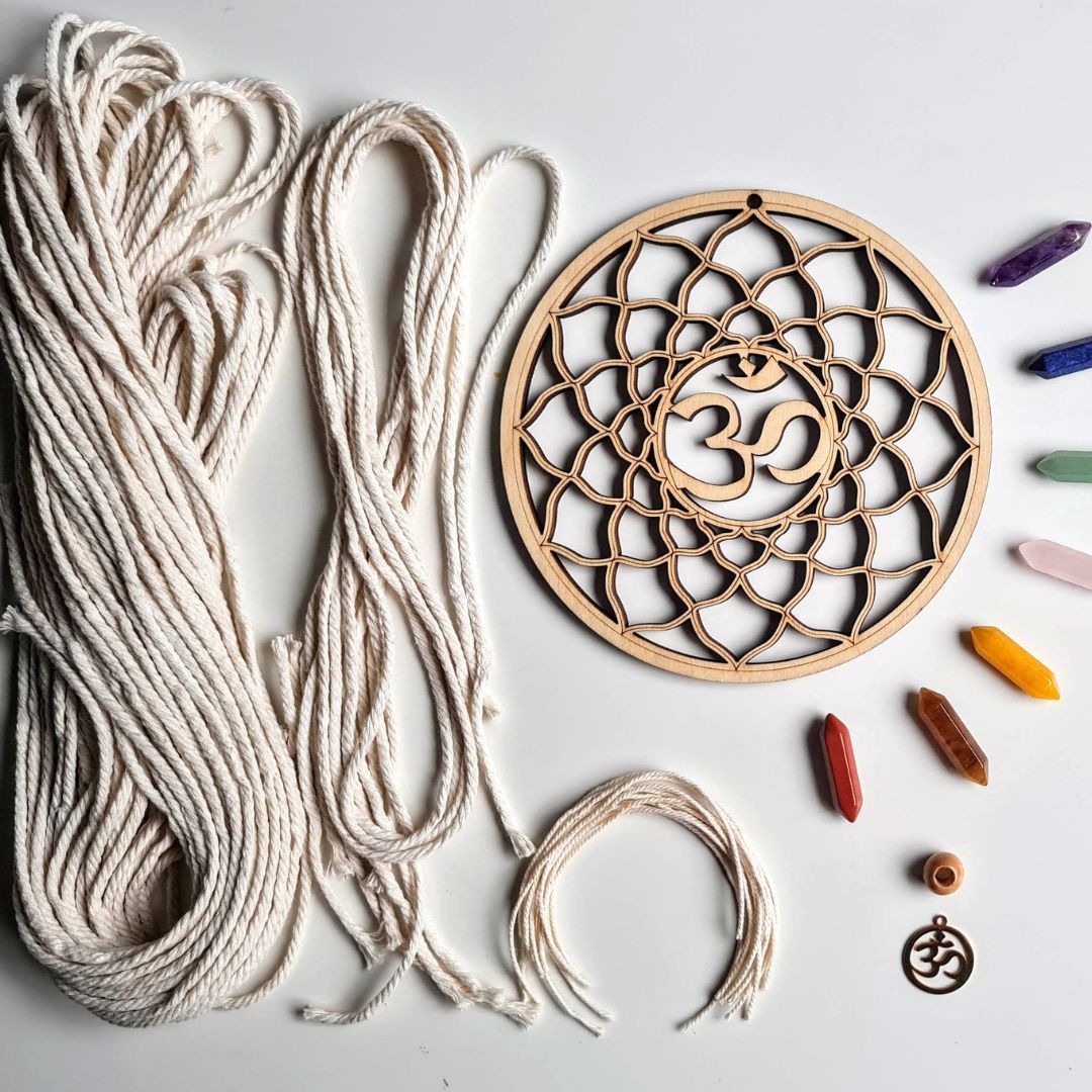 DIY Macrame Kit, Mini Chakra Macrame DIY Set