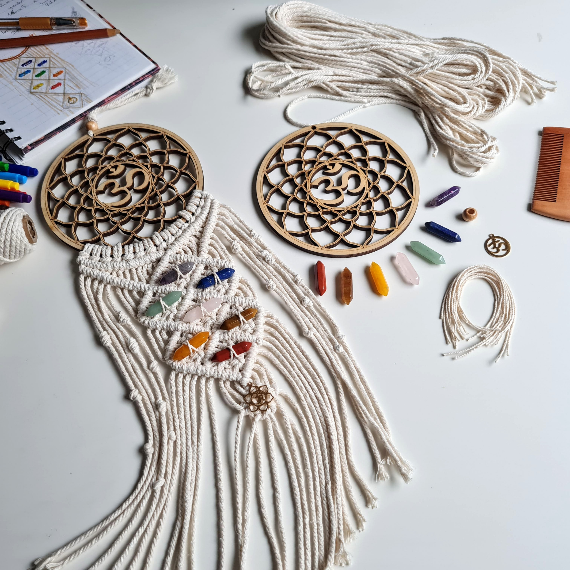 Chakra Macrame Wall Hanging Pattern