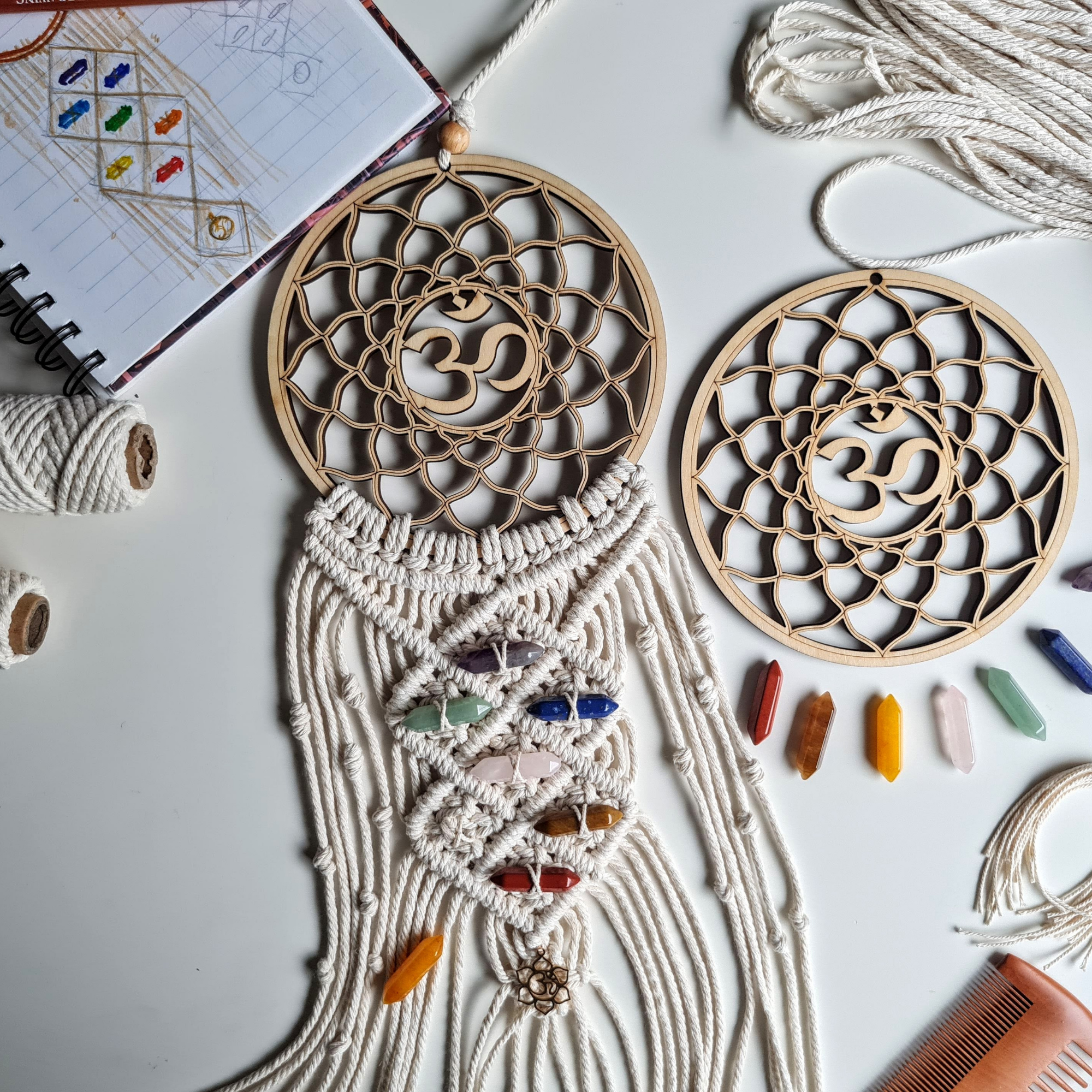 Chakra Macrame Wall Hanging Pattern