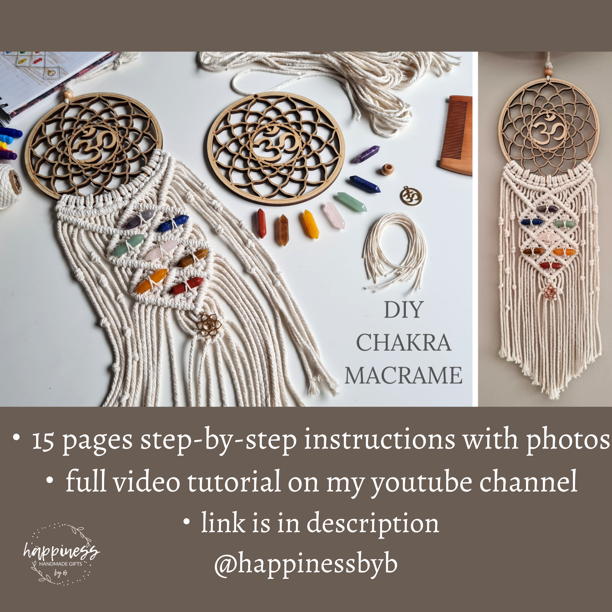 Chakra Macrame Wall Hanging Pattern