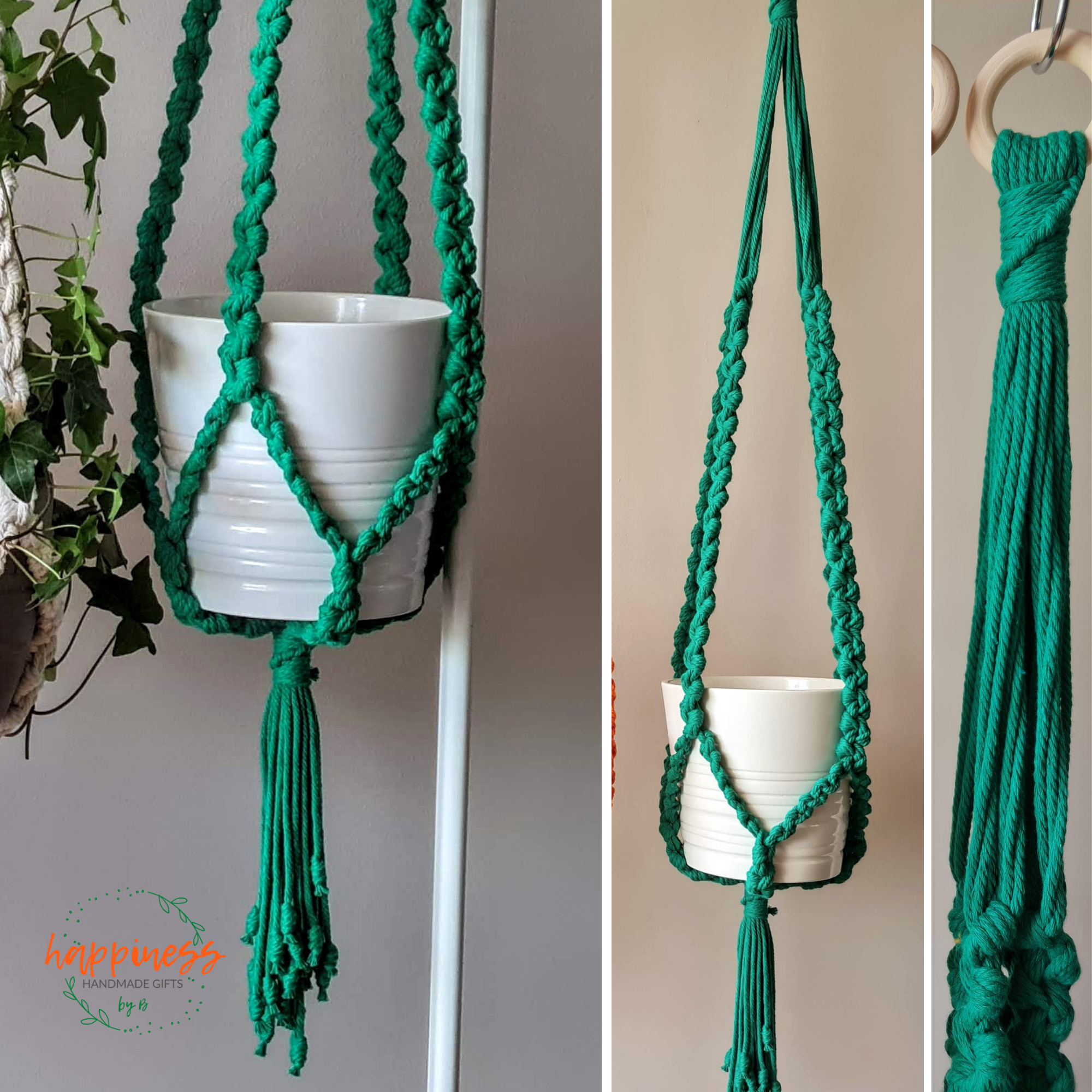 DIY Macrame Plant Hanger Kit, Beginner Macrame Kit