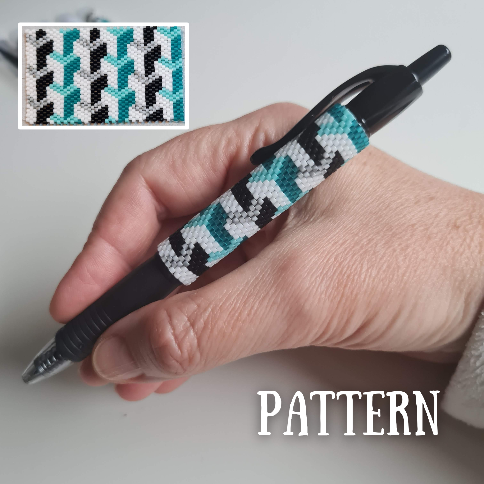 Optic Blocks Pen Wrap Pattern – Escher inspired 3D effect