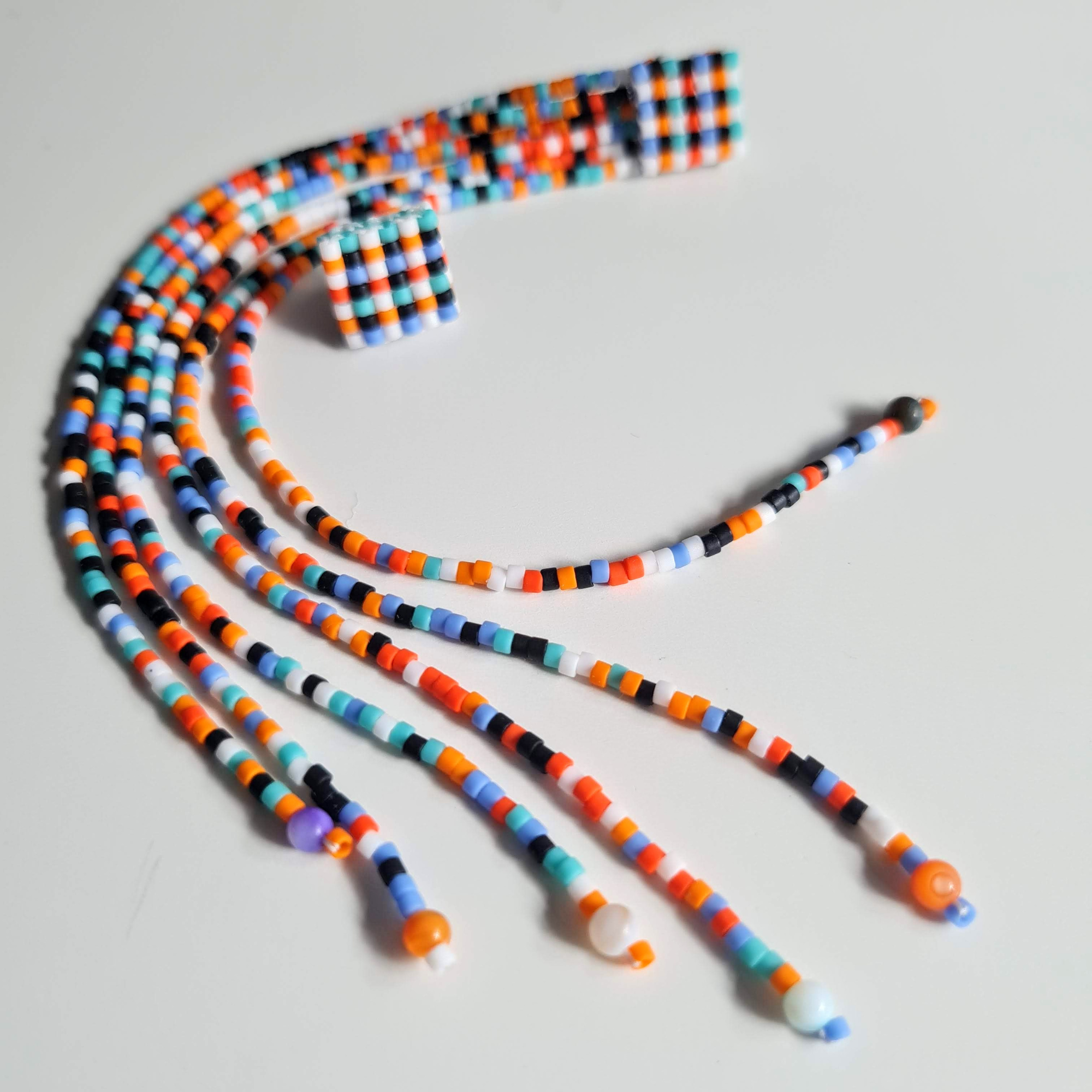 DIY Beaded Earrings Pattern – 3 in 1 Checker, Plaid & Rainbow Designs