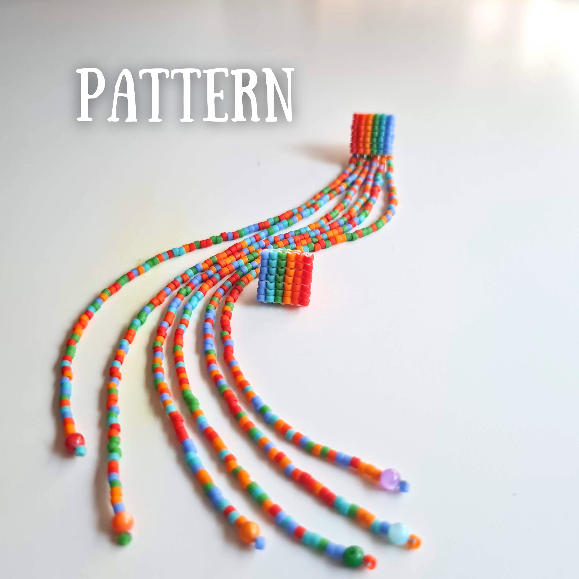 DIY Beaded Earrings Pattern – 3 in 1 Checker, Plaid & Rainbow Designs