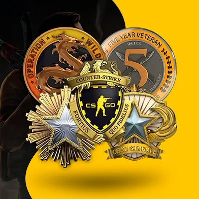 COUNTER-STRIKE 2 PRIME COM MEDALHAS RARAS E ANTIGAS