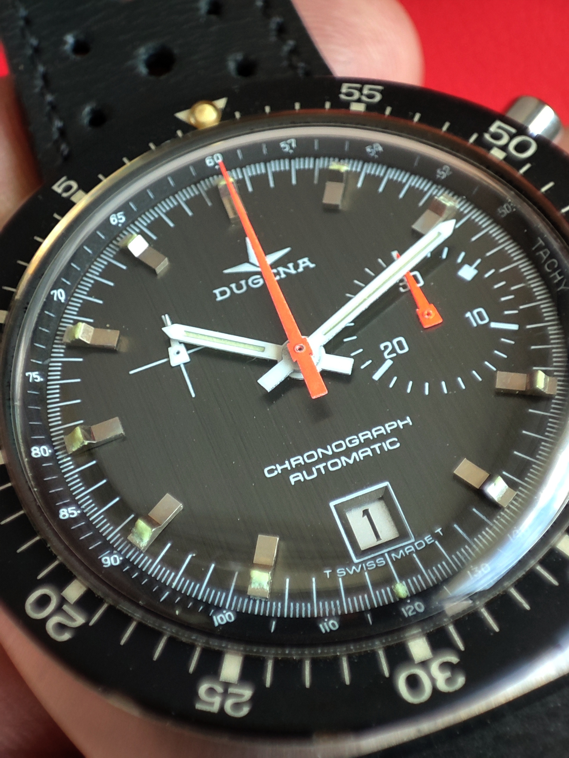 1972 Dugena Chronograph (Calibre 15) – Mint & Rare!