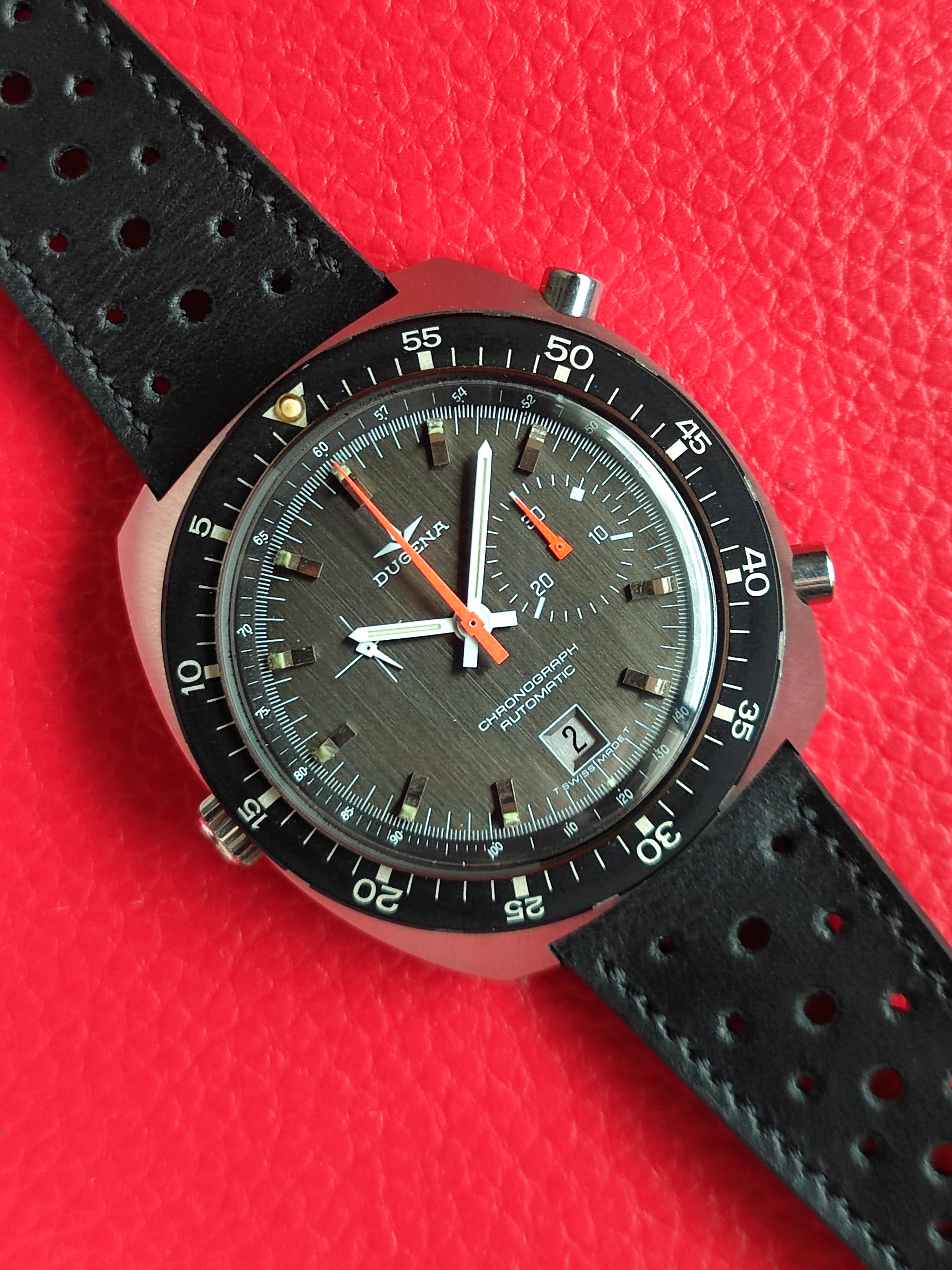 1972 Dugena Chronograph (Calibre 15) – Mint & Rare!