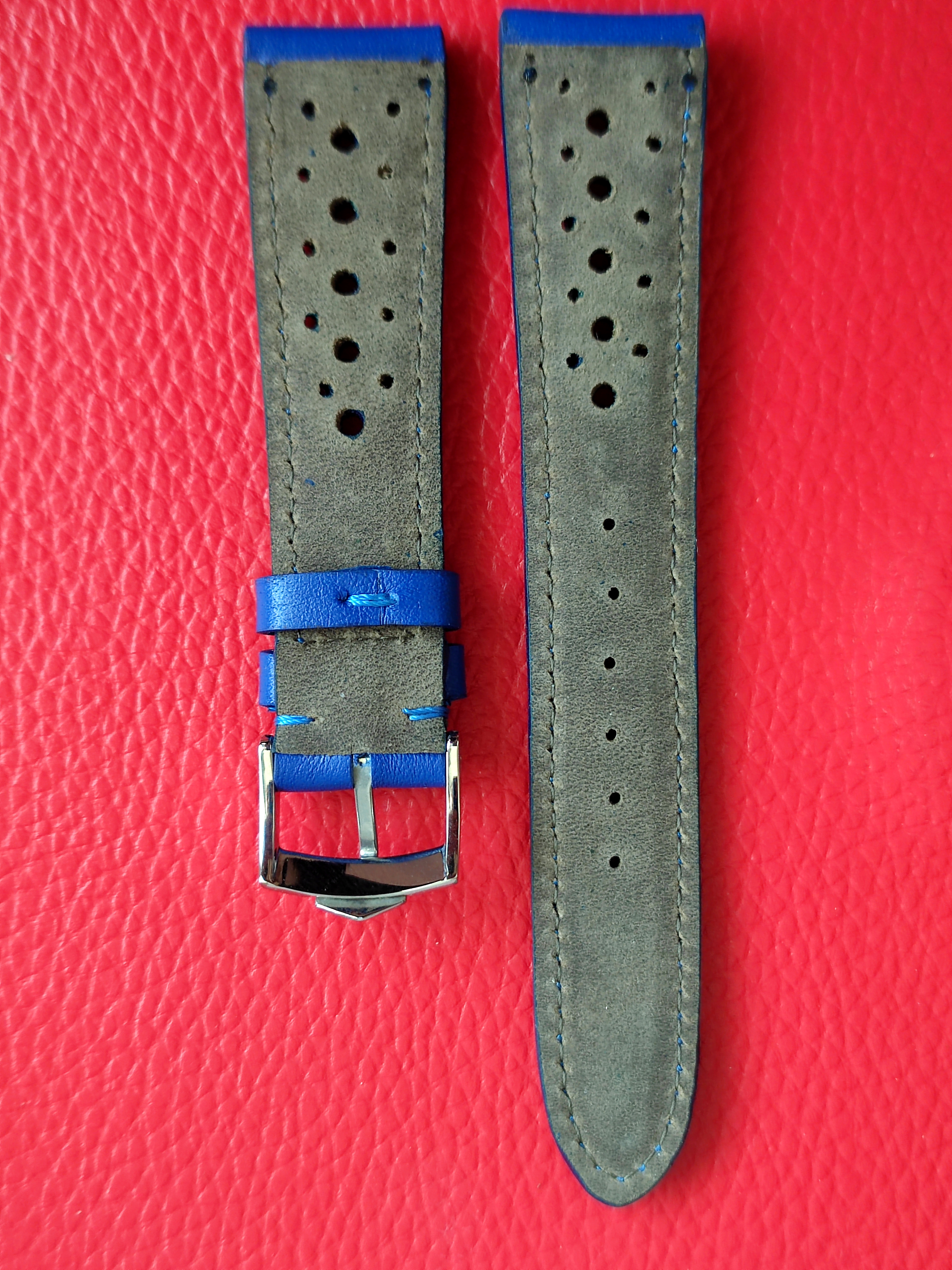 Rally strap for Heuer Montreal 110.503B with Heuer buckle 19/16mm